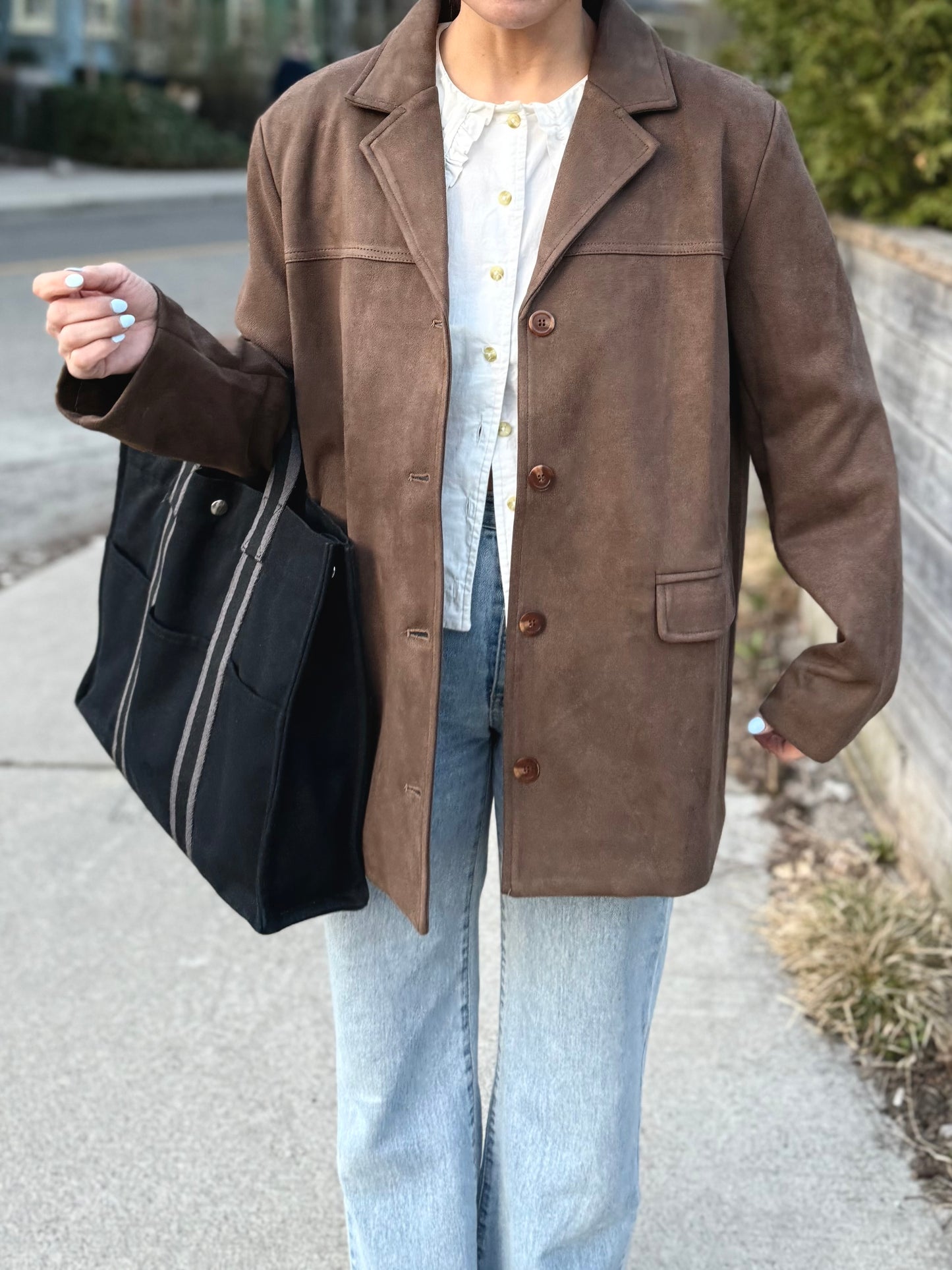 STEP Faux suede jacket