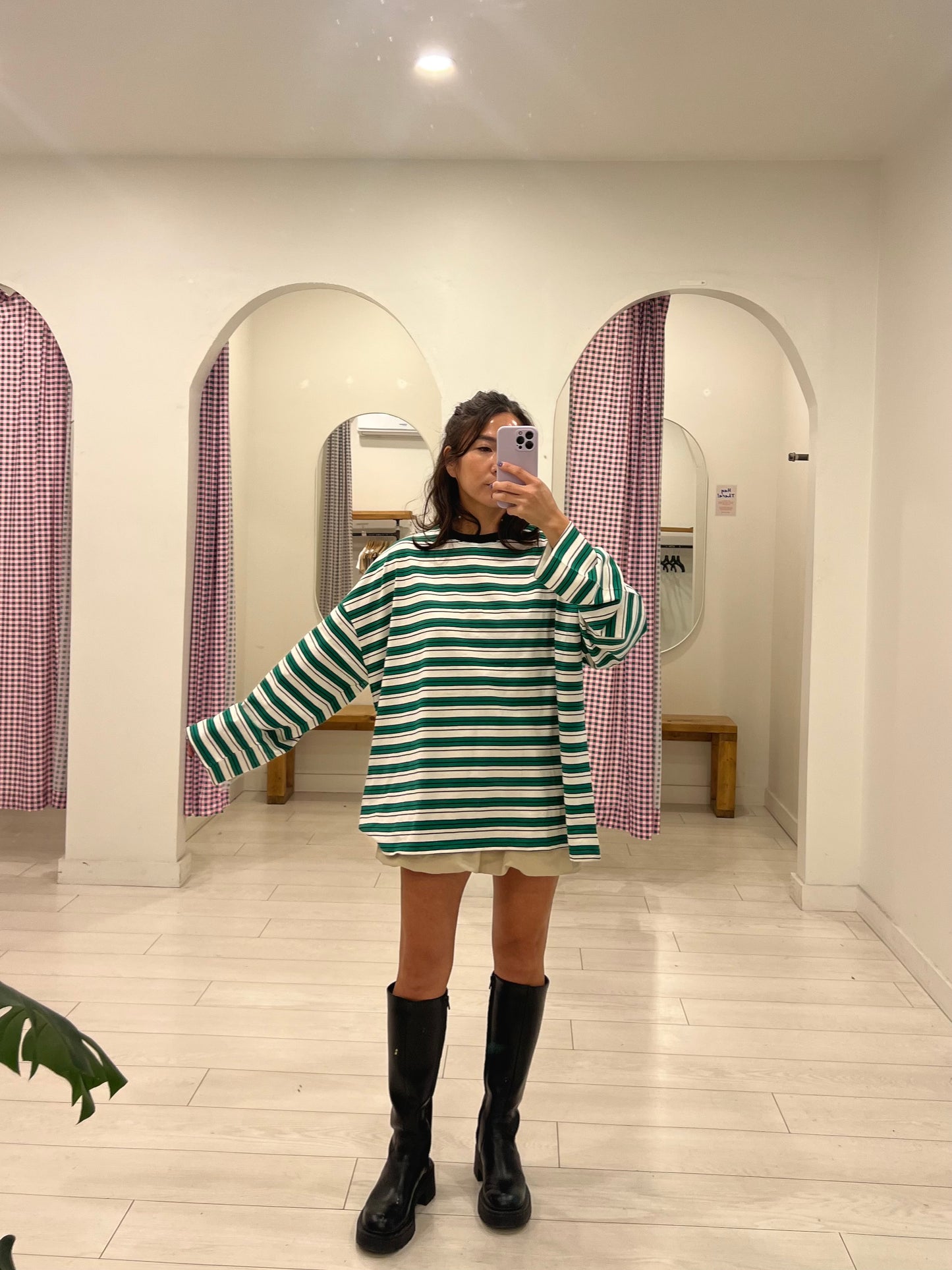 FUGO Stripe long tee