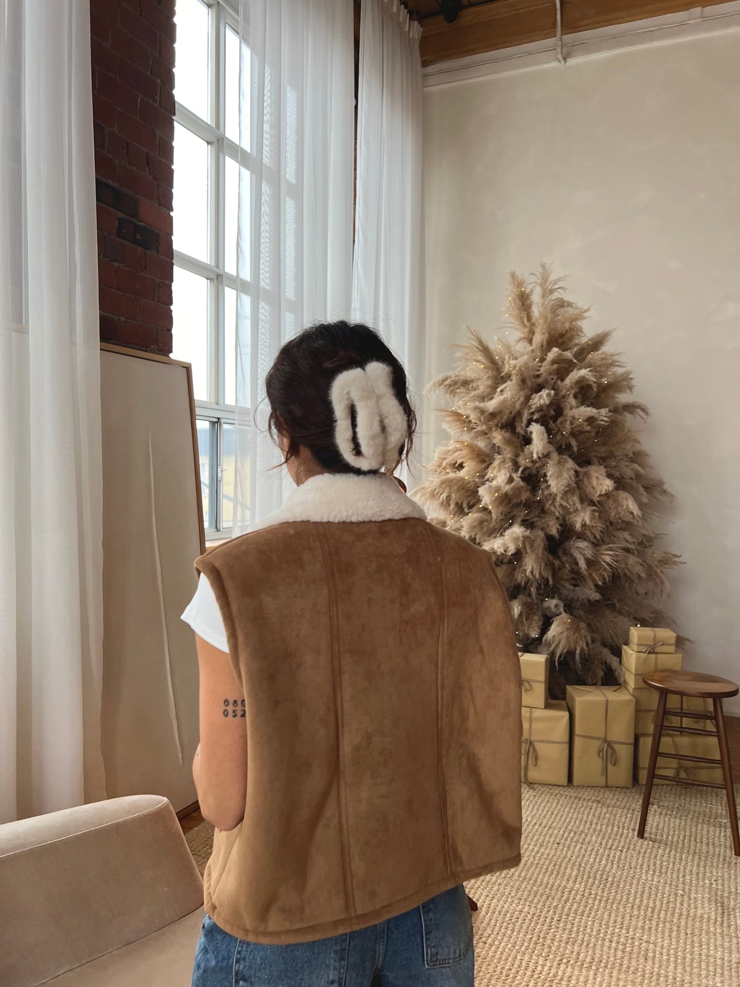 SANK Shearling vest