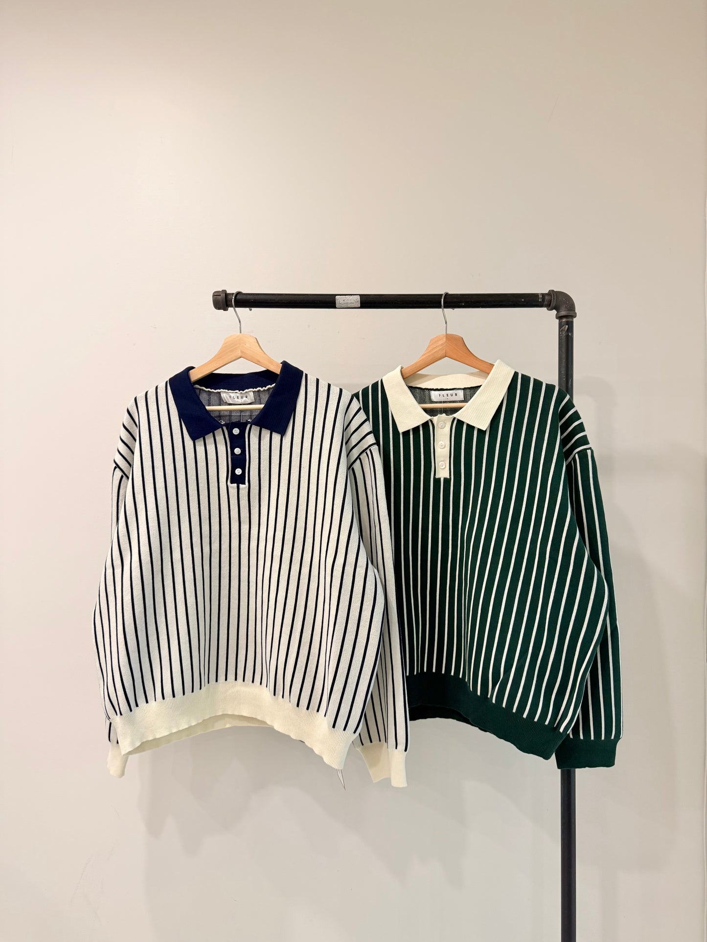 TIA Horizontal stripe rugby shirt