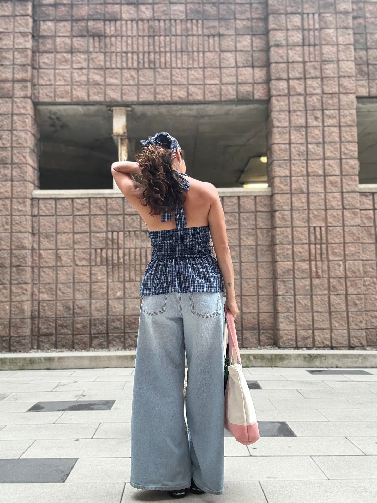 ELEM Plaid halter top