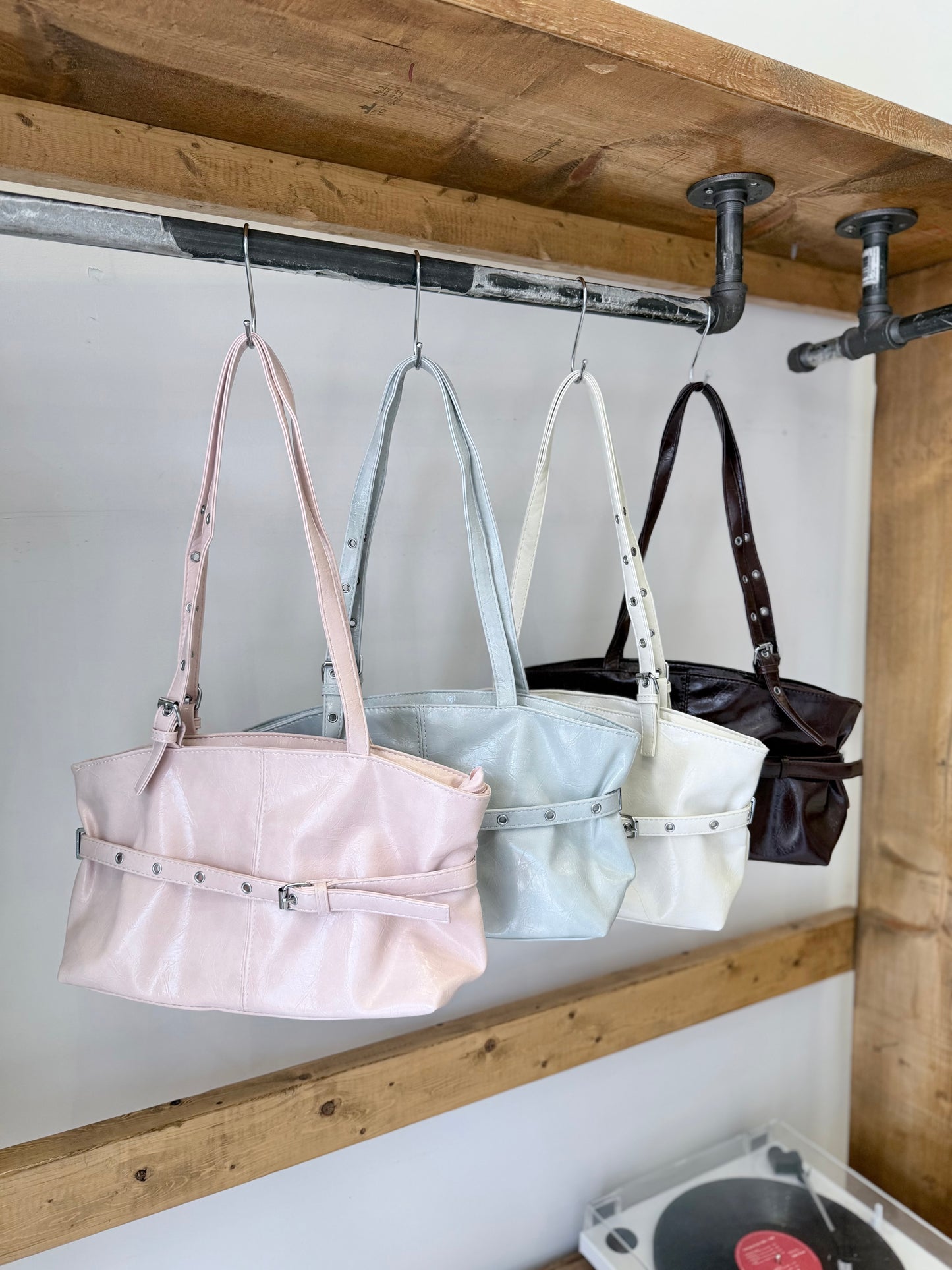 GRETA Buckle shoulder bag