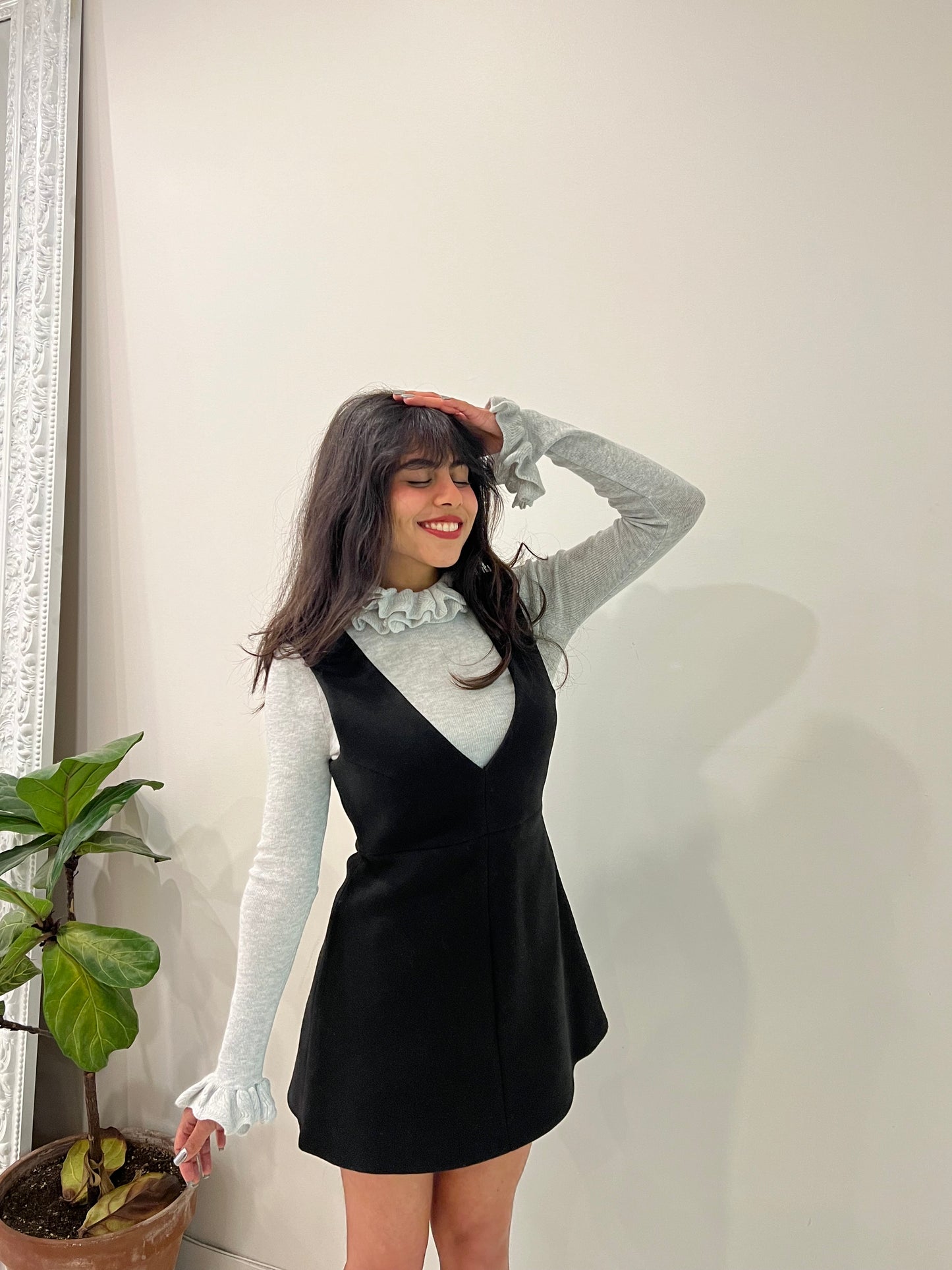 AURORA Wool mini dress