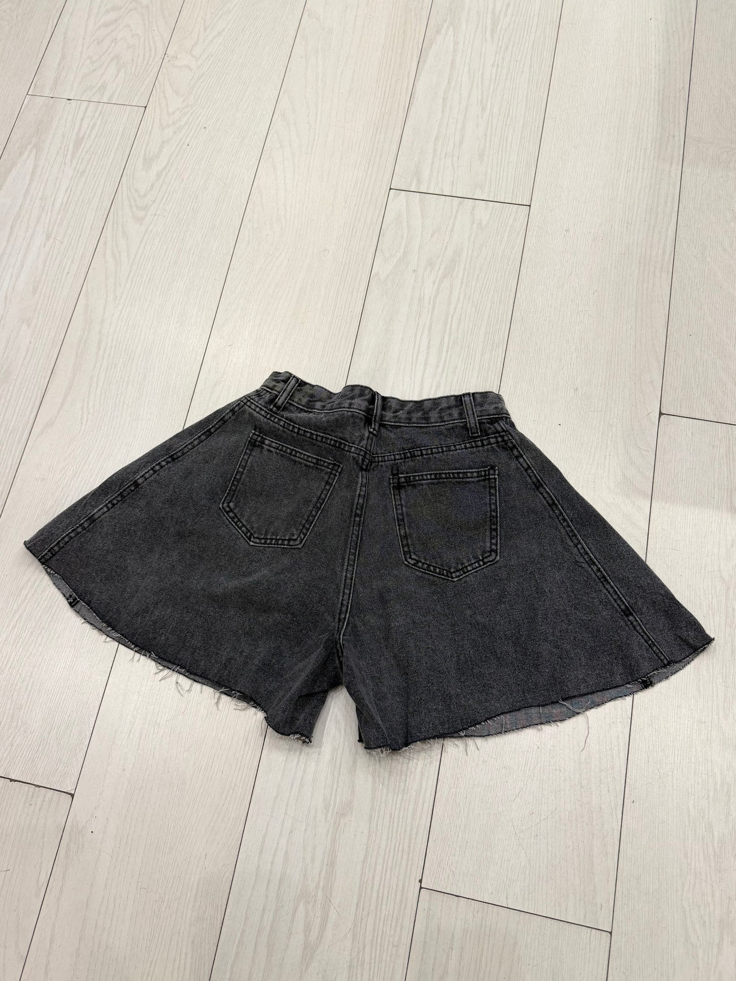 SKET Flare denim shorts