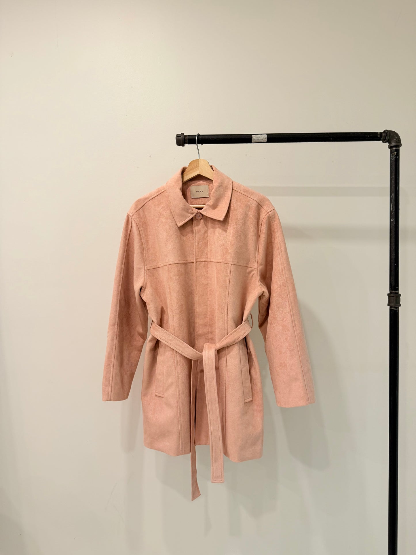 SAINT Vegan suede coat