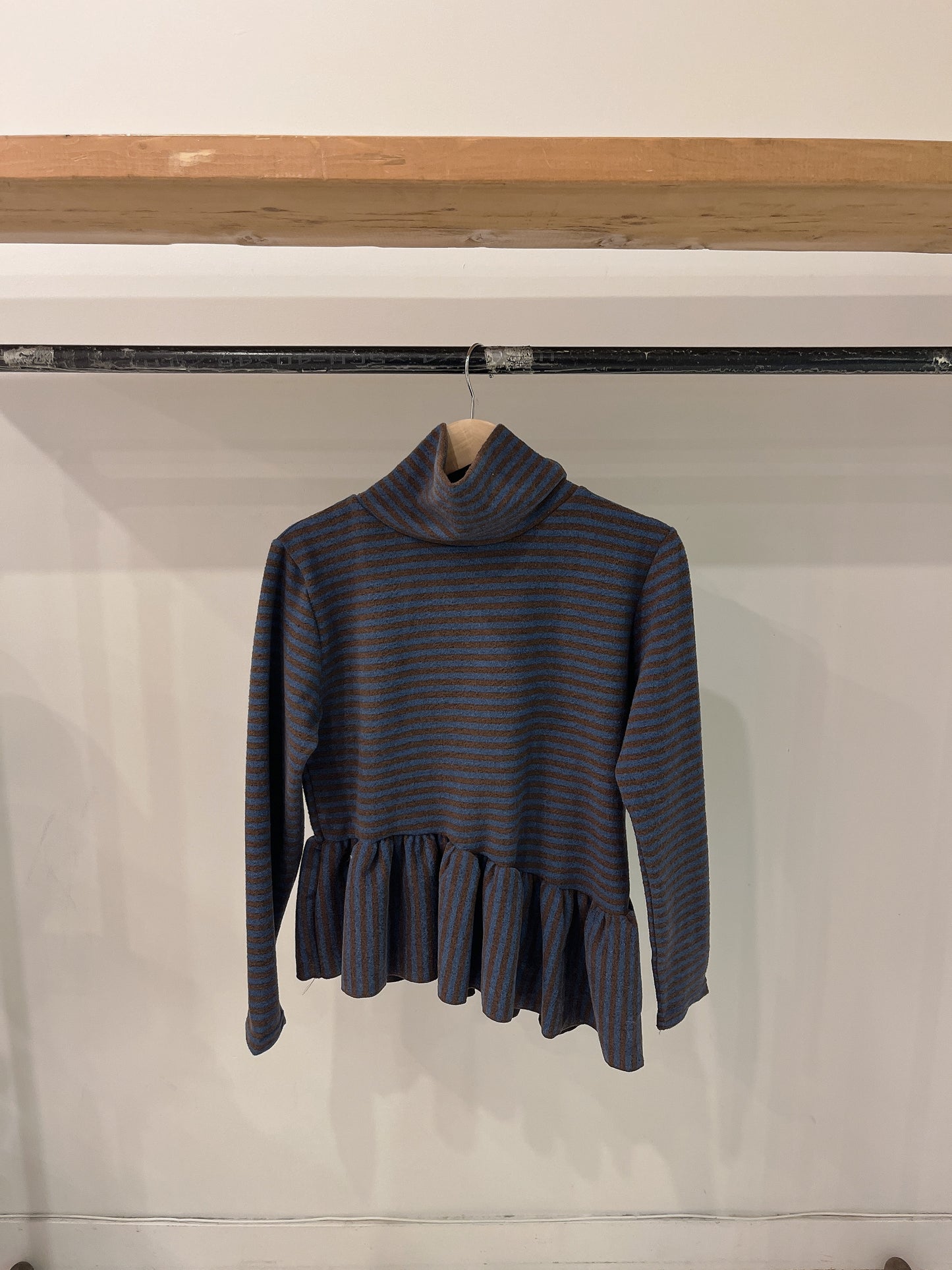 LANYA Stripe peplum top