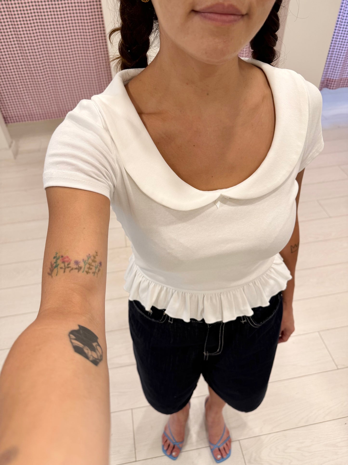 BODA Peterpan collar top