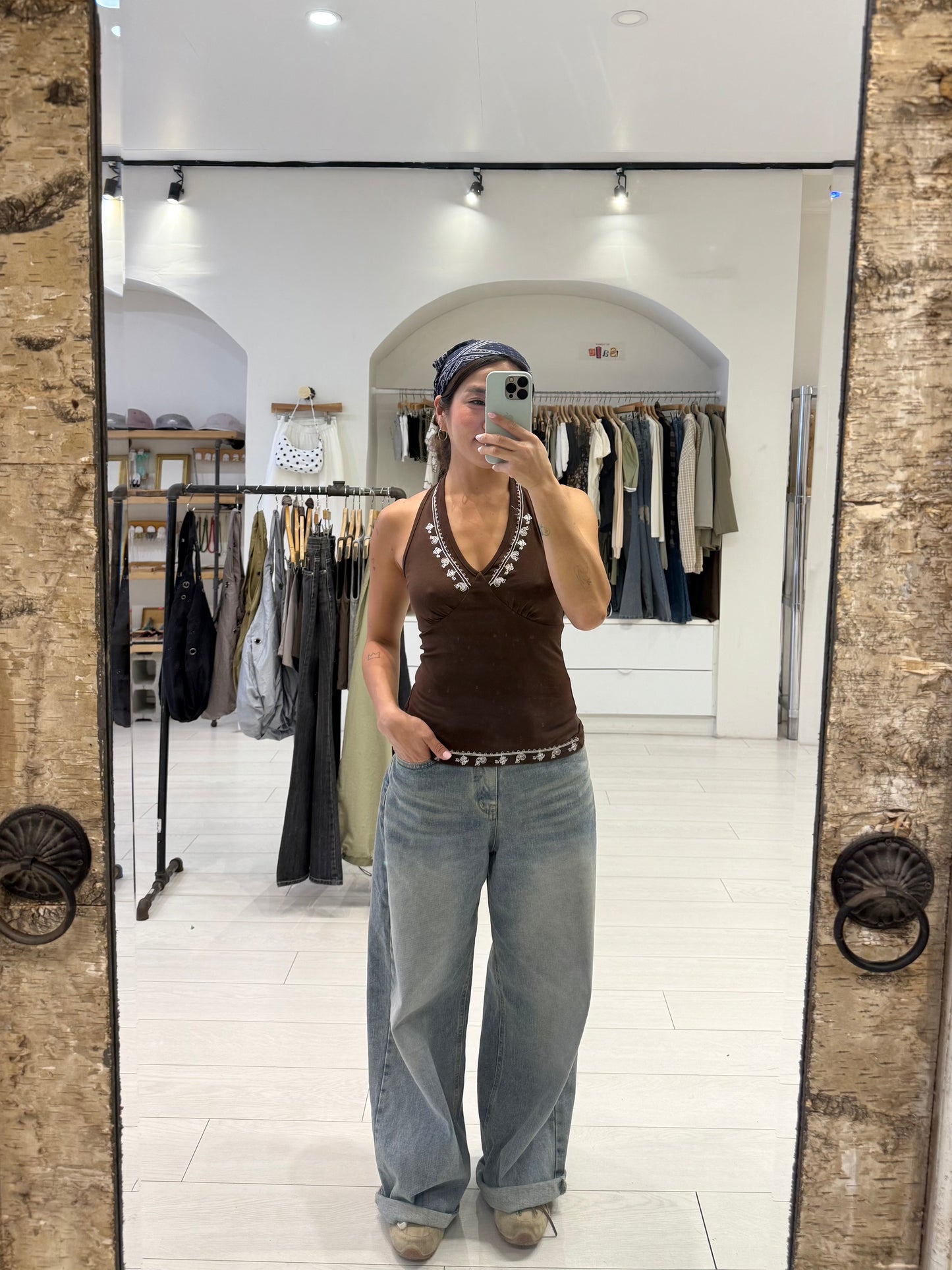 MINA Boho halter top