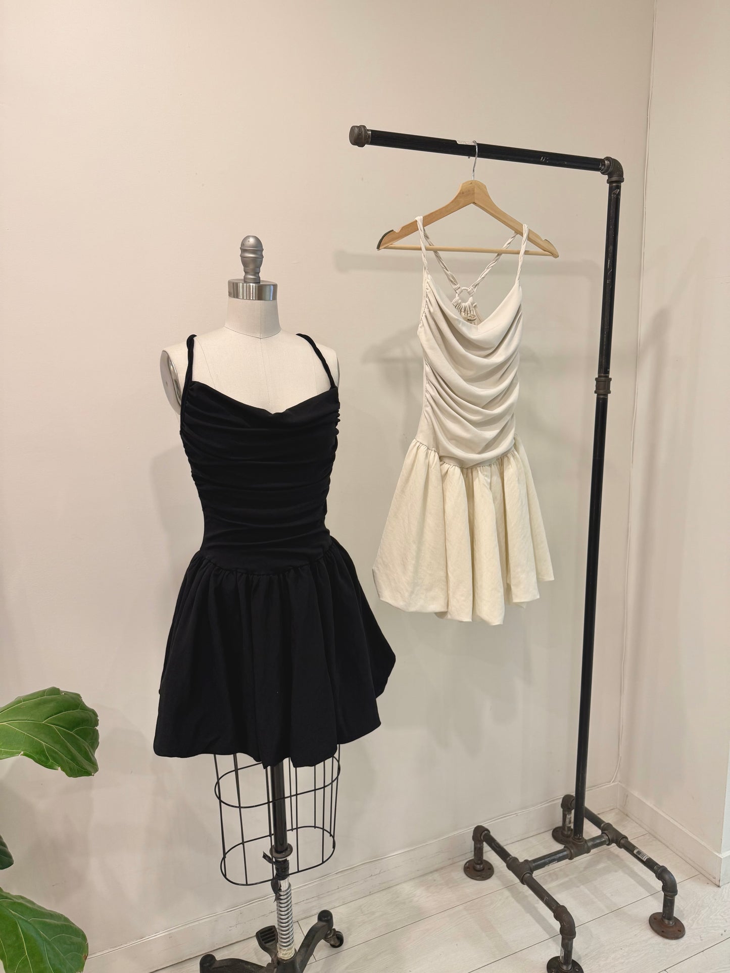 JULES Cowl-neck bubble dress