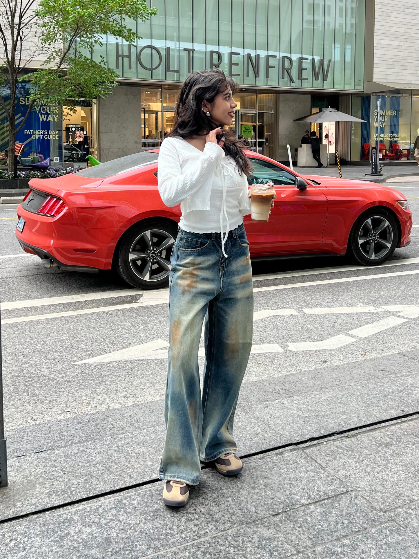 HARLEY Terracotta Acid Washed Jeans