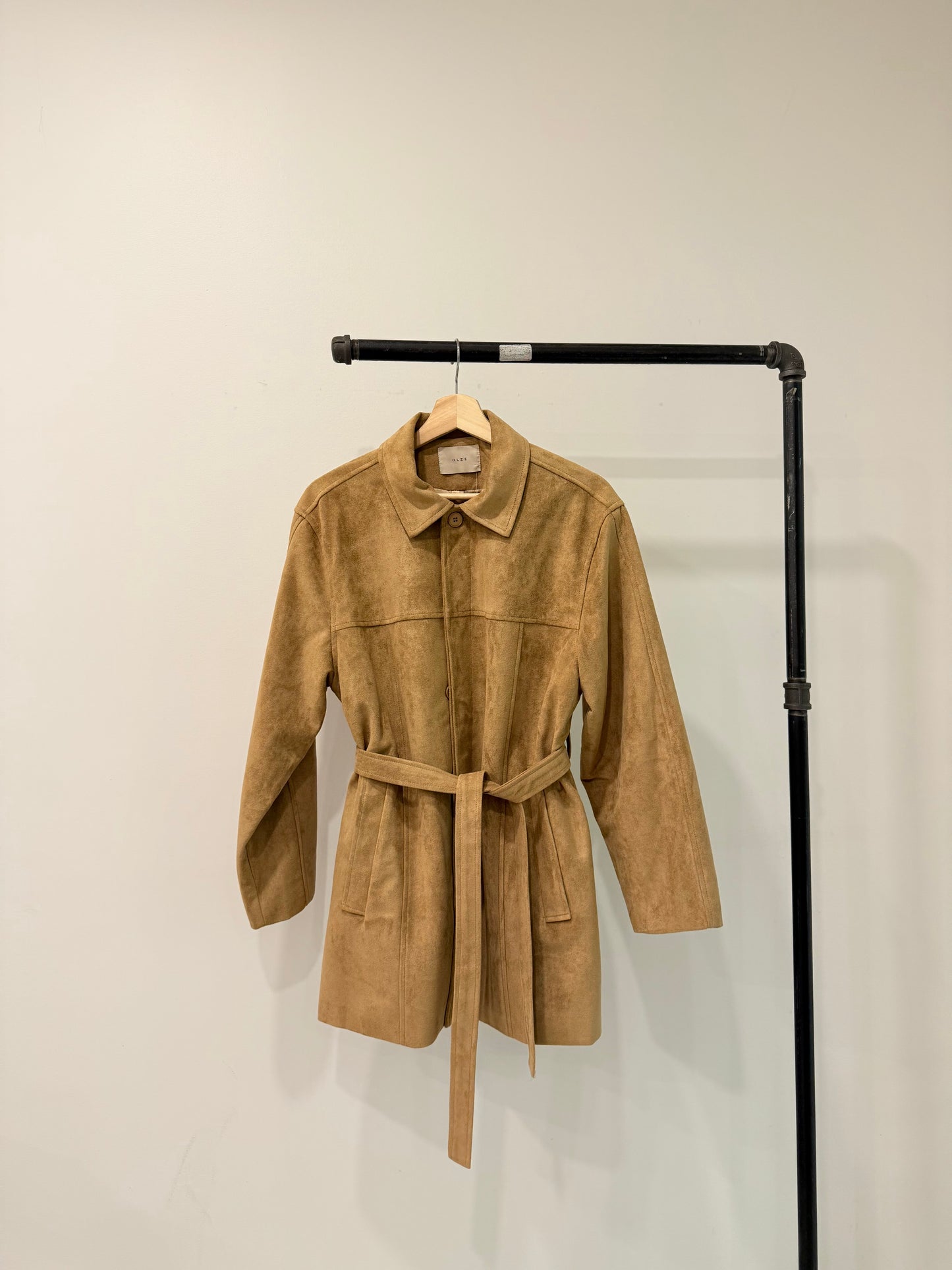 SAINT Vegan suede coat