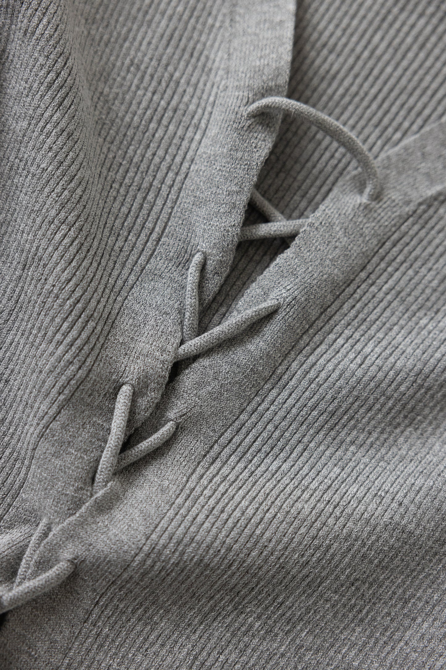 RACK Lace-up knit top