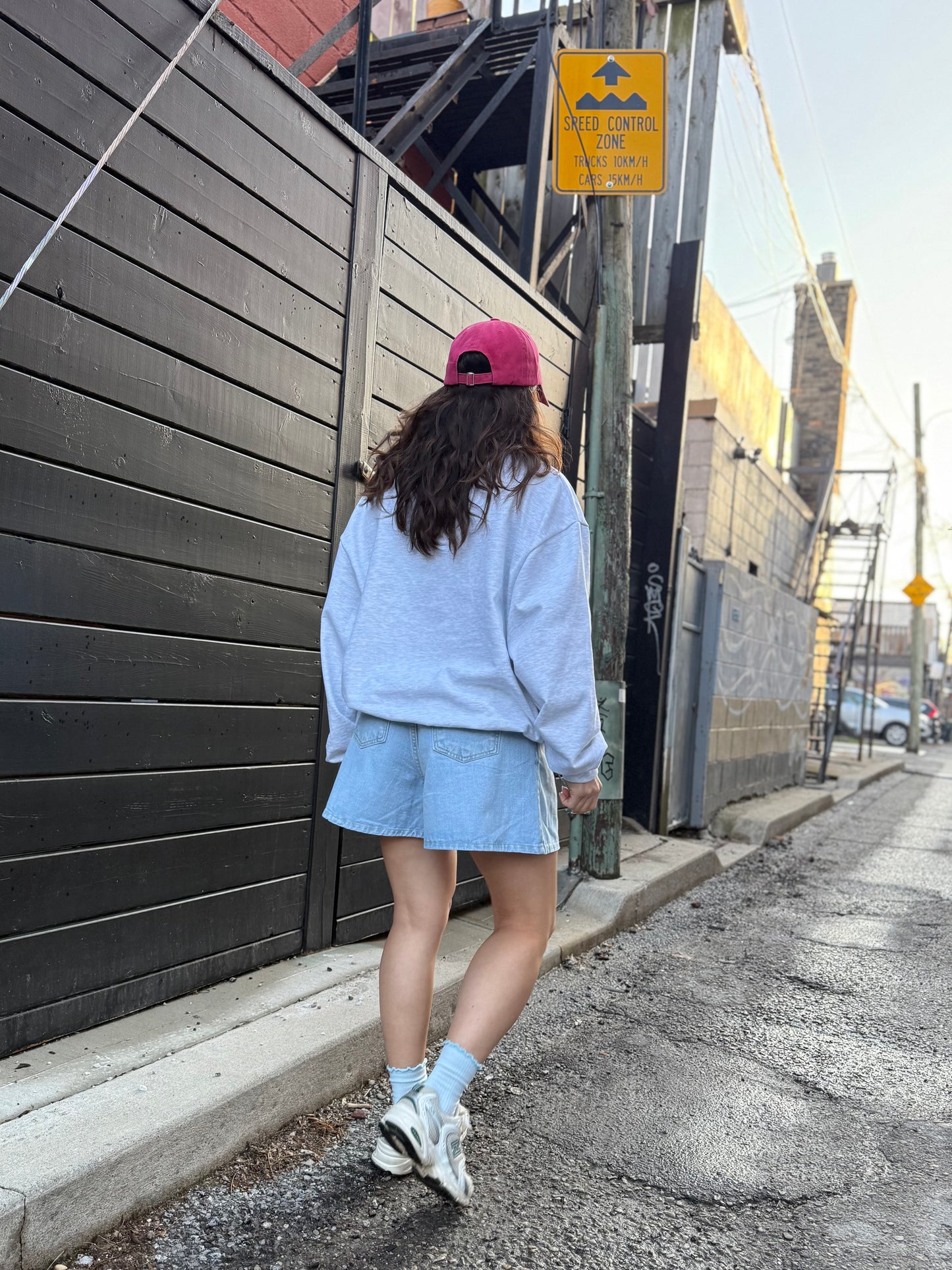 NABY Pleated jean shorts