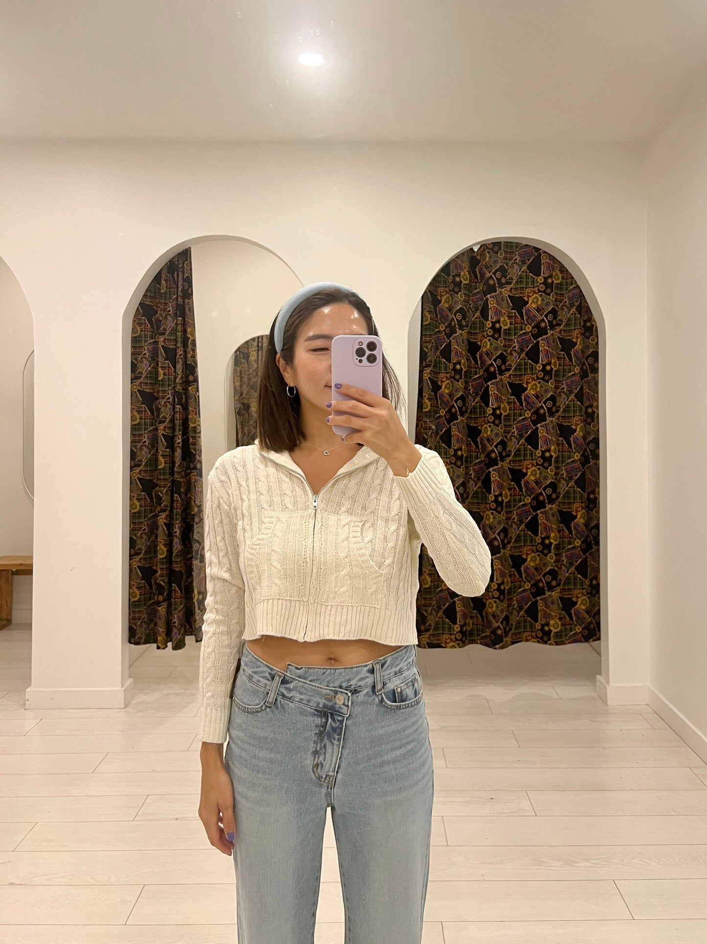 YANI Zip-up sweater