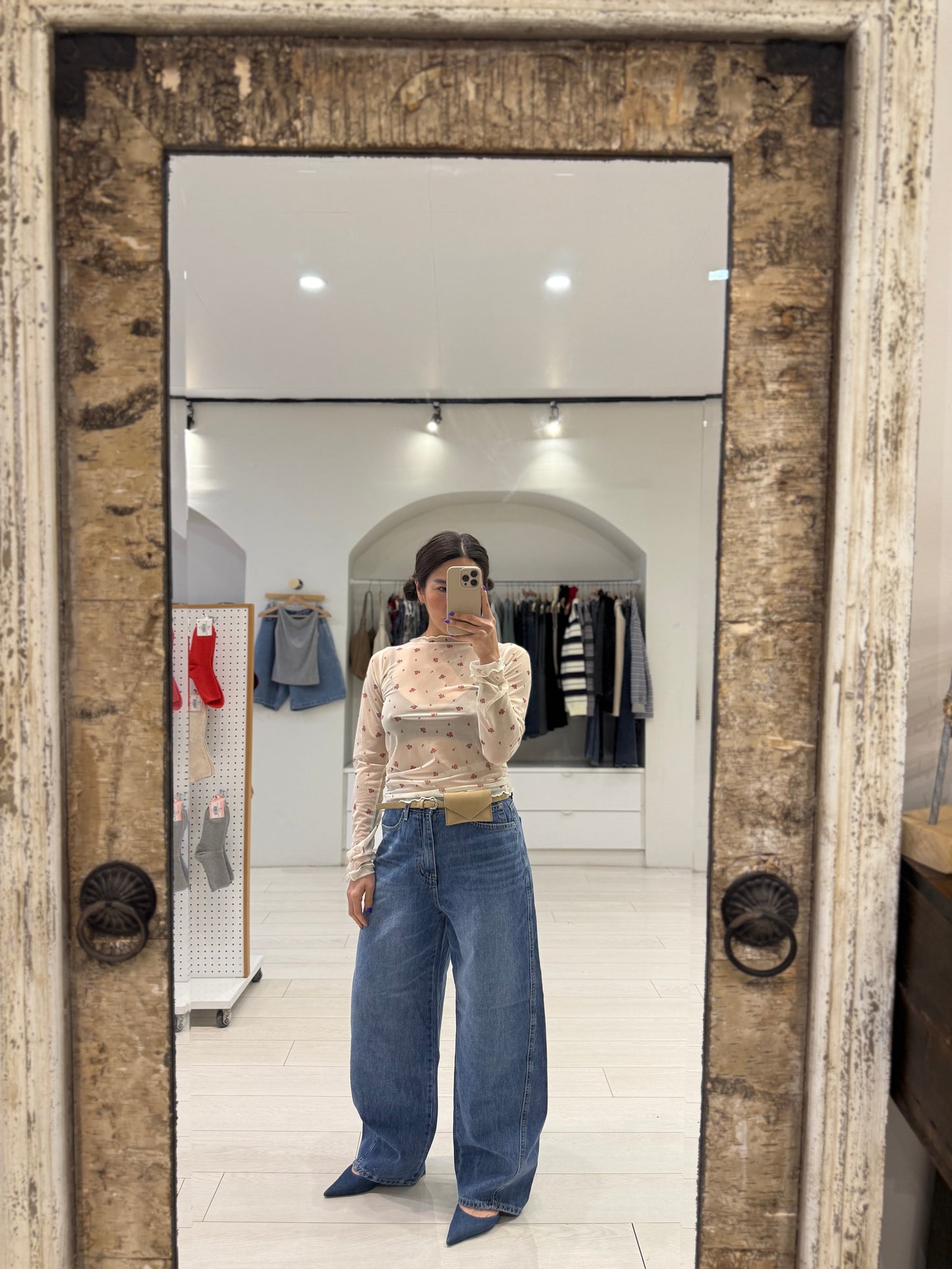 JUICE Diagonal seam jeans