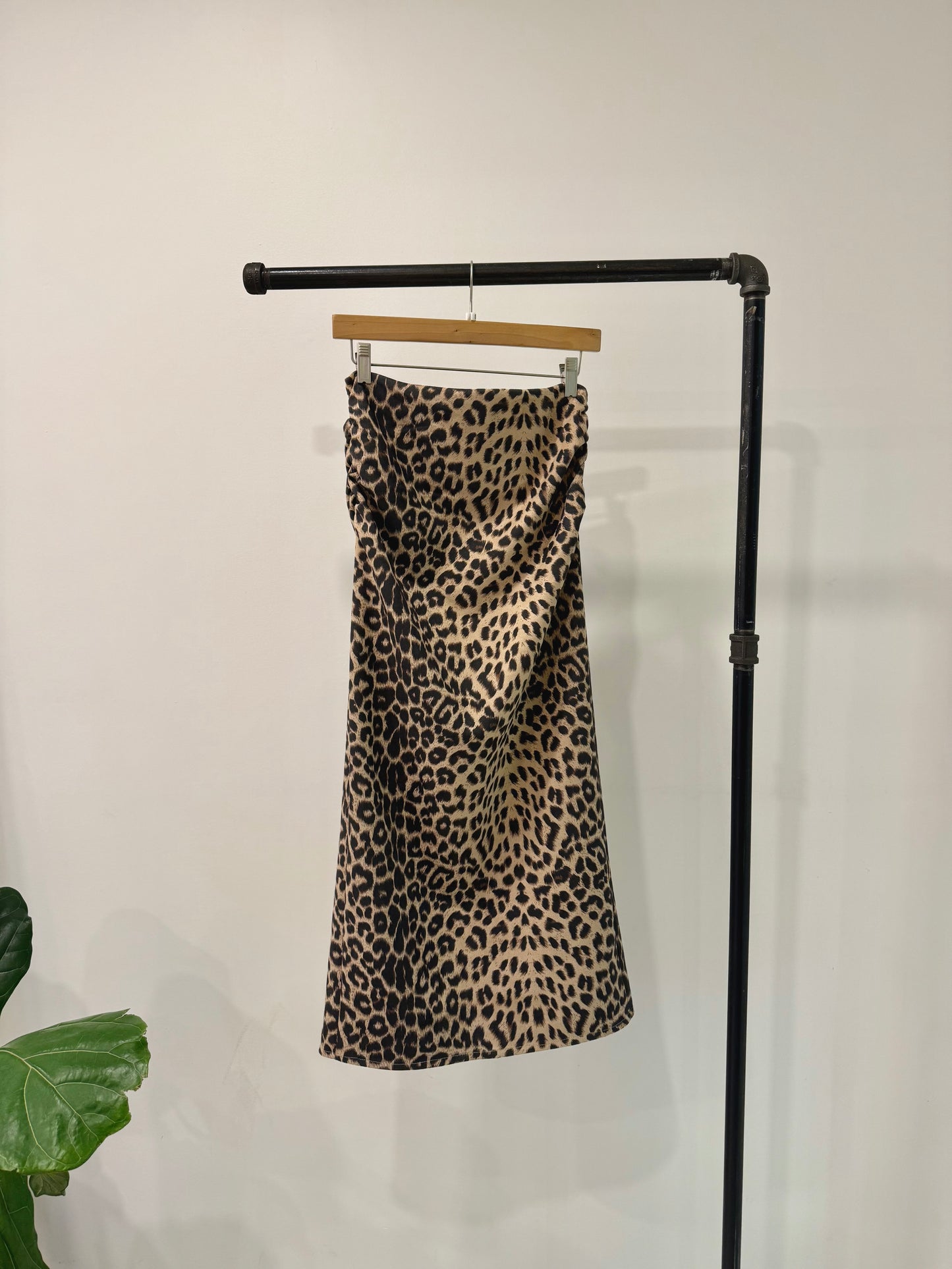 EXIT Cheetah print maxi skirt