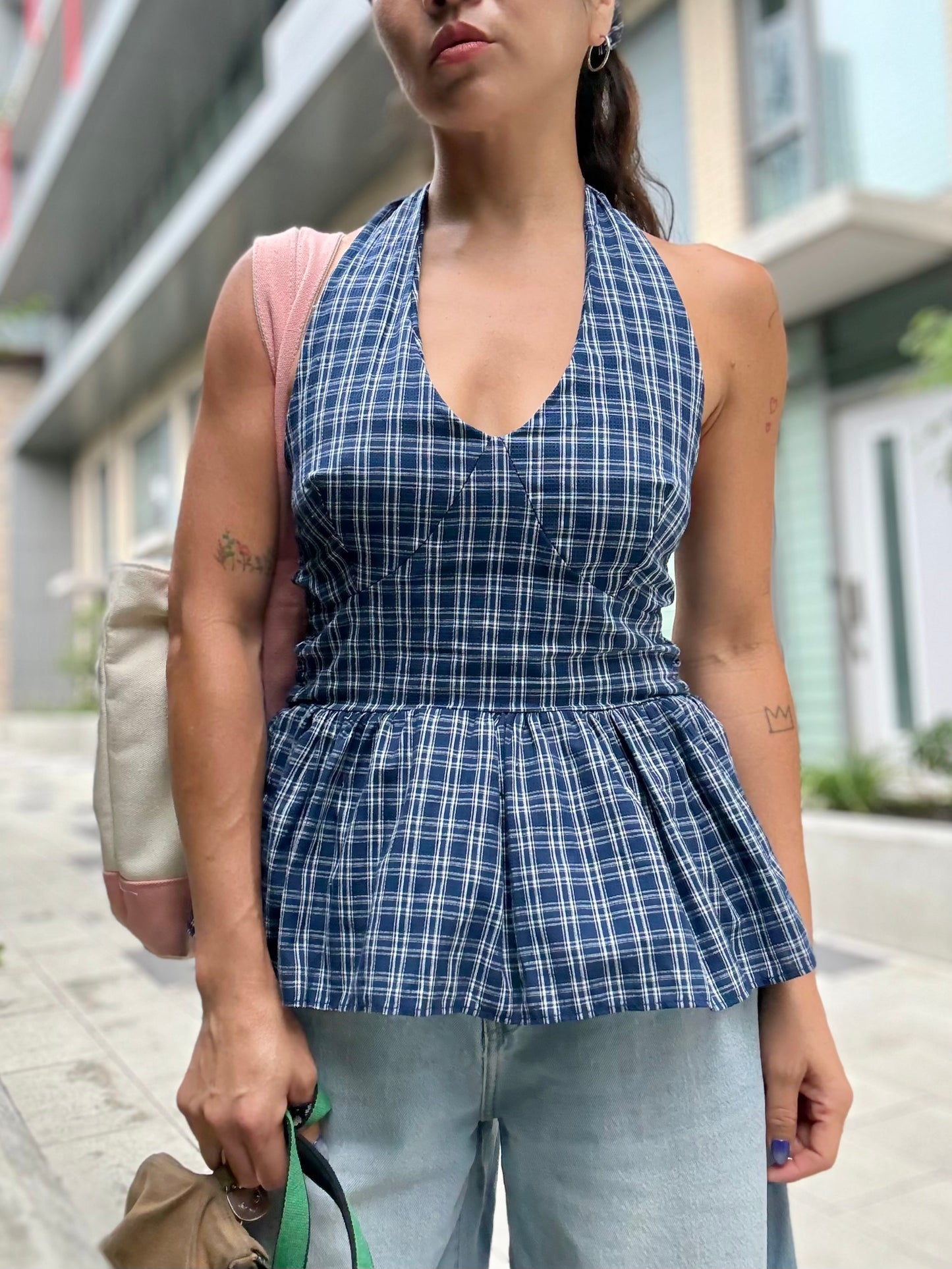 ELEM Plaid halter top