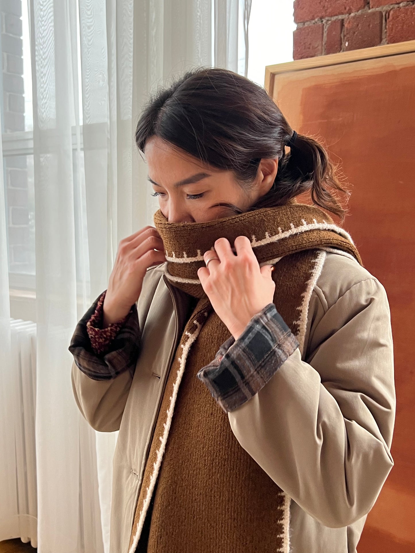 WINFRY Stitch scarf