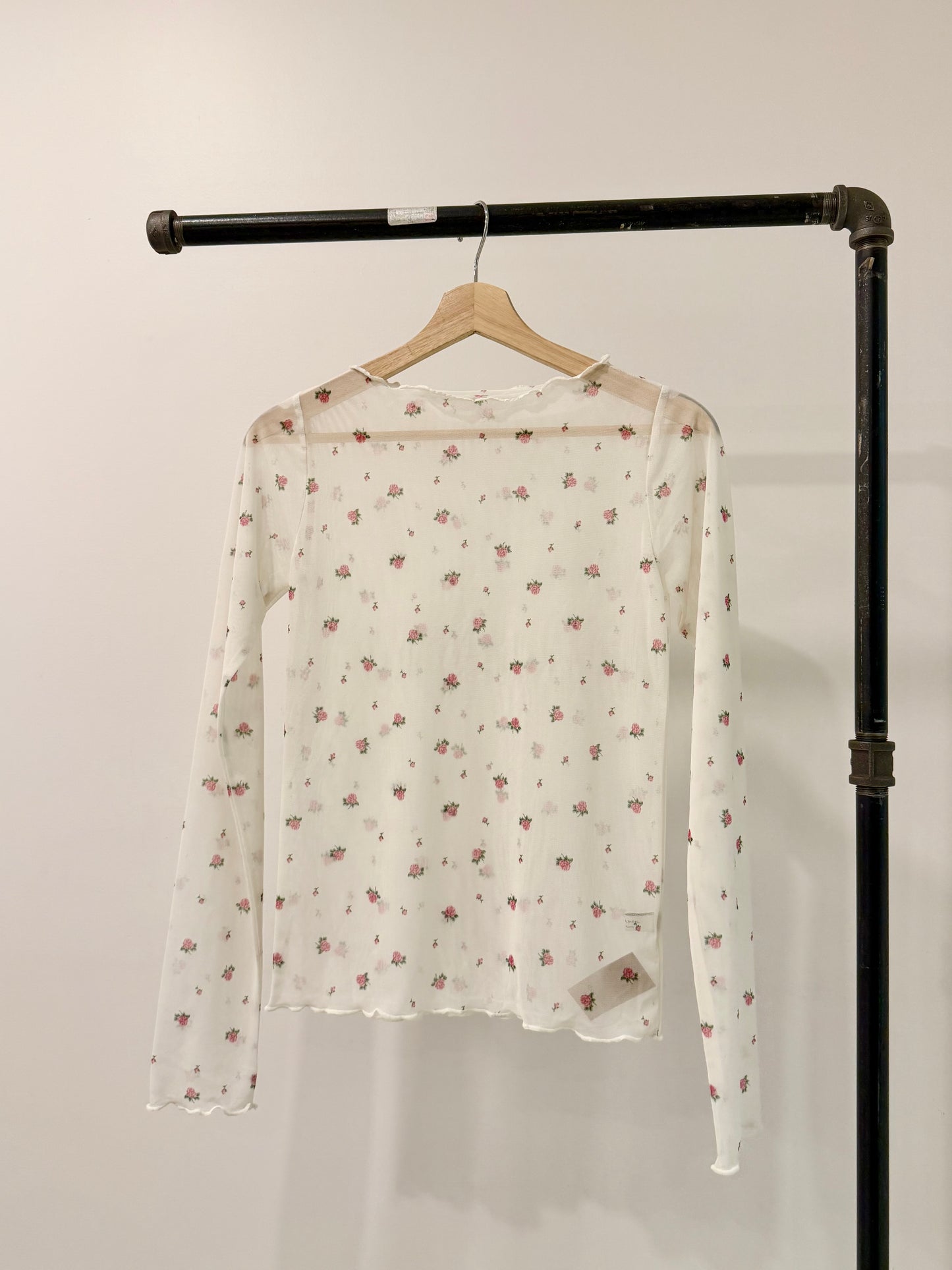 LIREN Floral mesh top