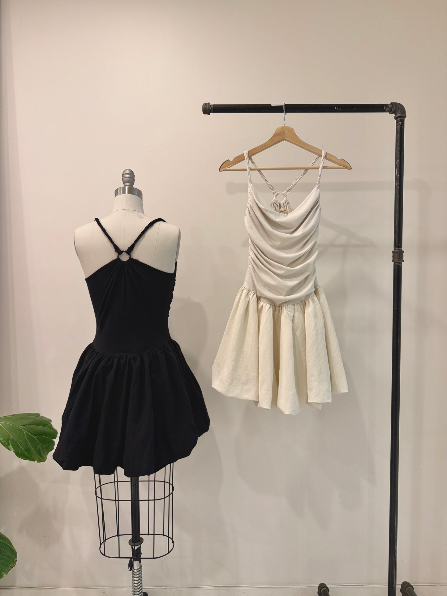 JULES Cowl-neck bubble dress