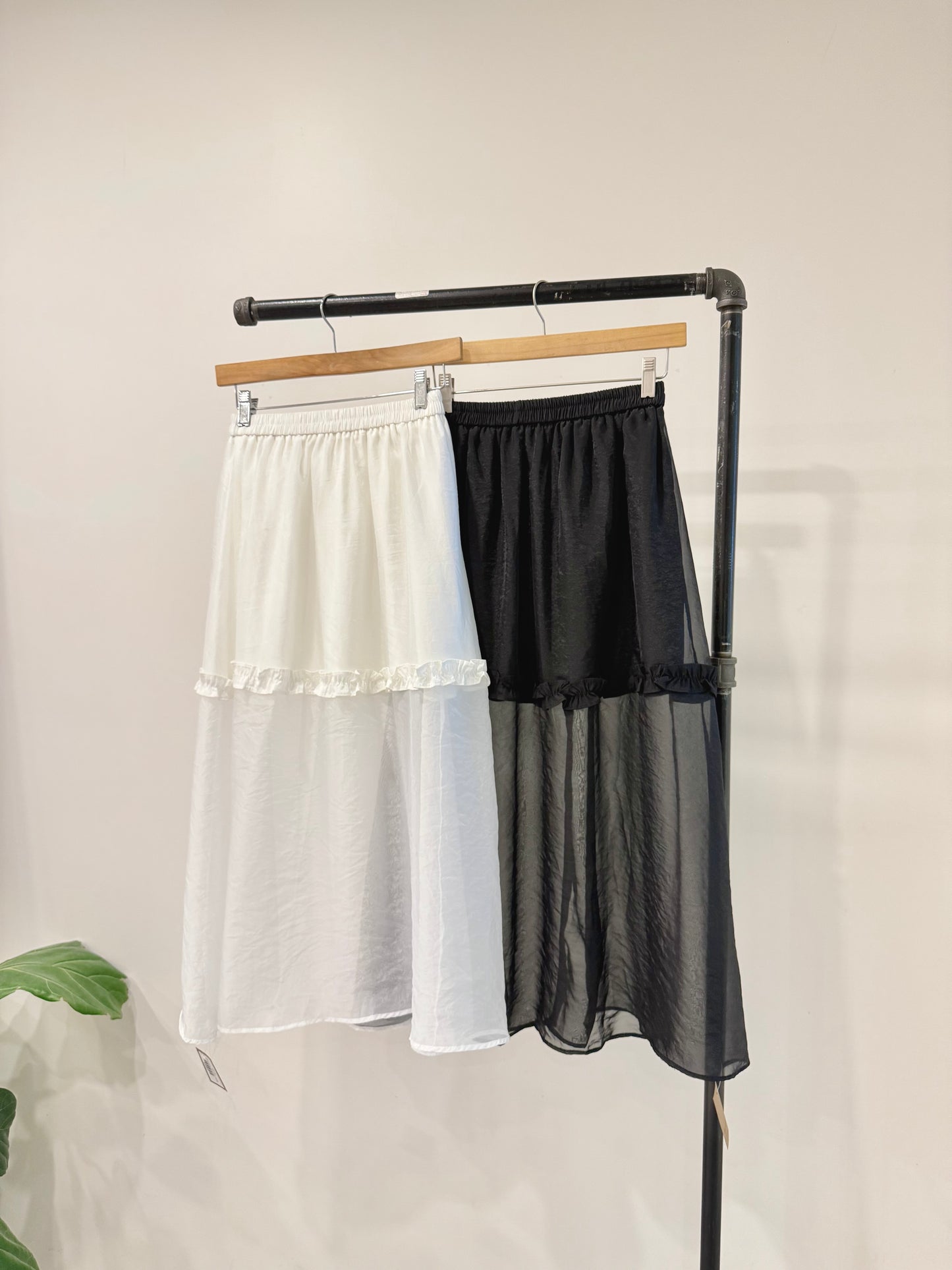 DANI Sheer maxi skirt