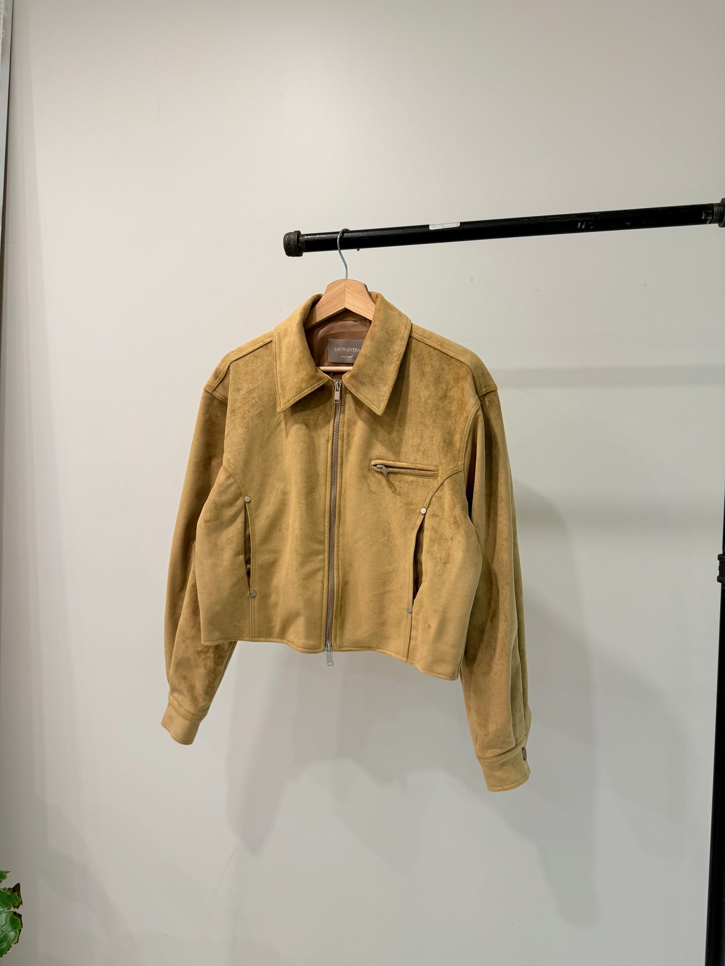WHY Suede bomber jacket