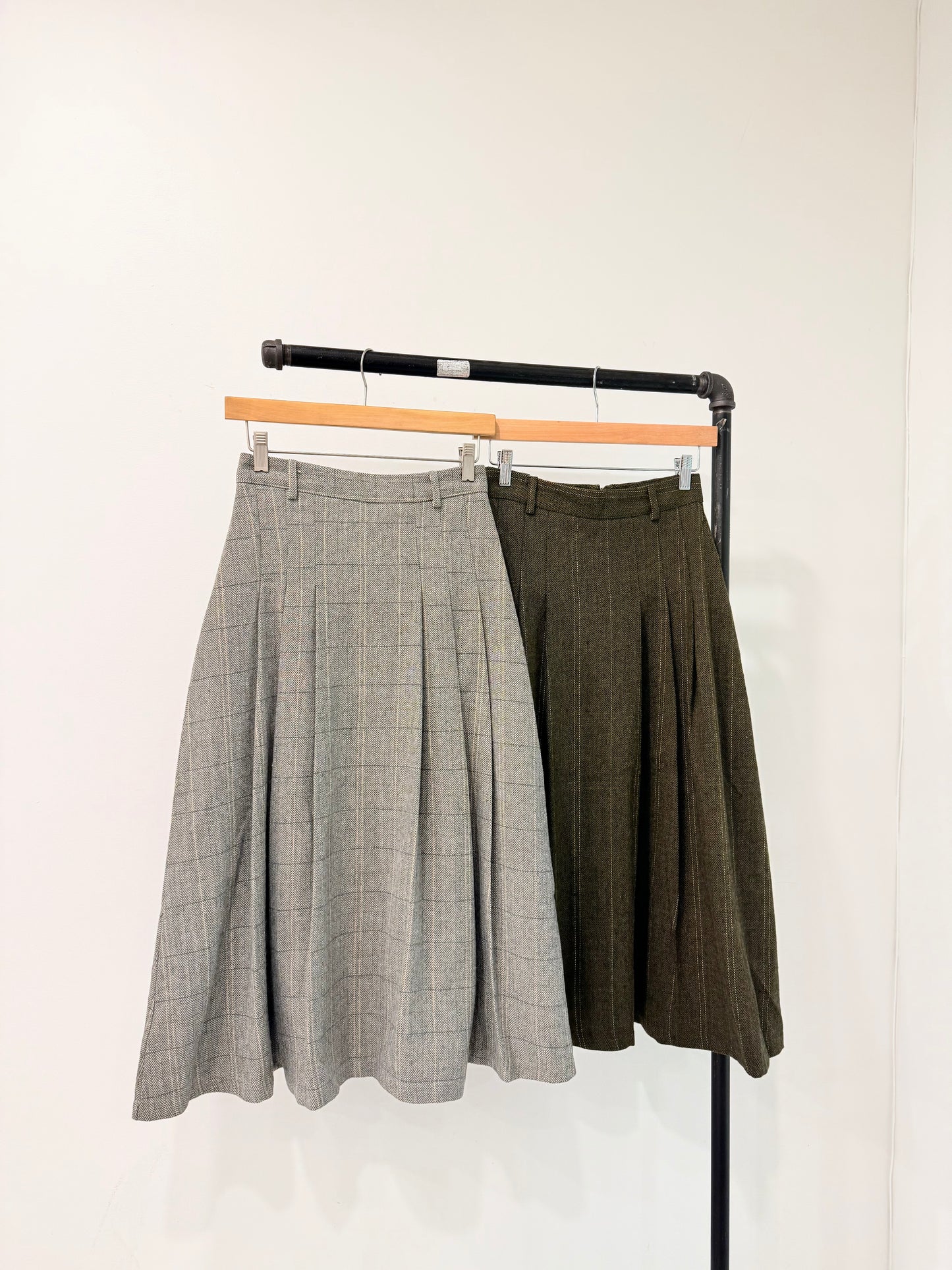 WEST Glen-plaid maxi skirt