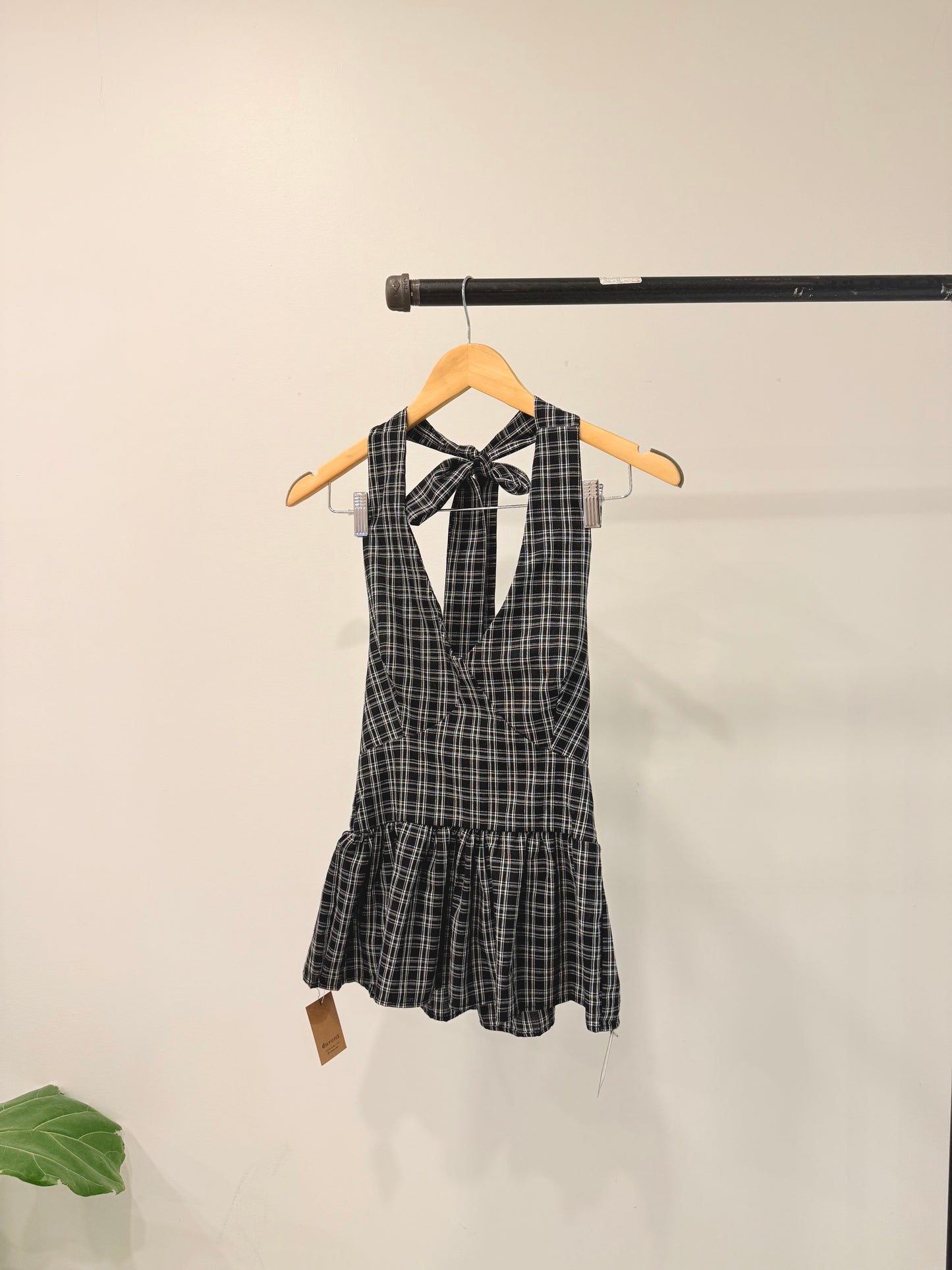 ELEM Plaid halter top