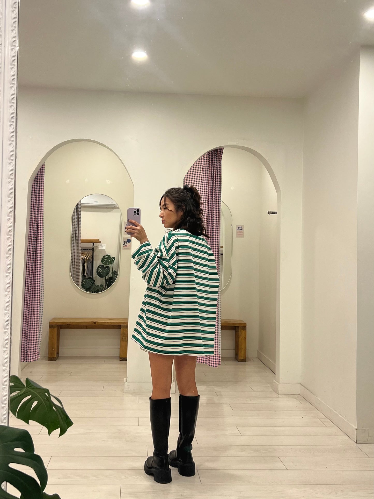 FUGO Stripe long tee