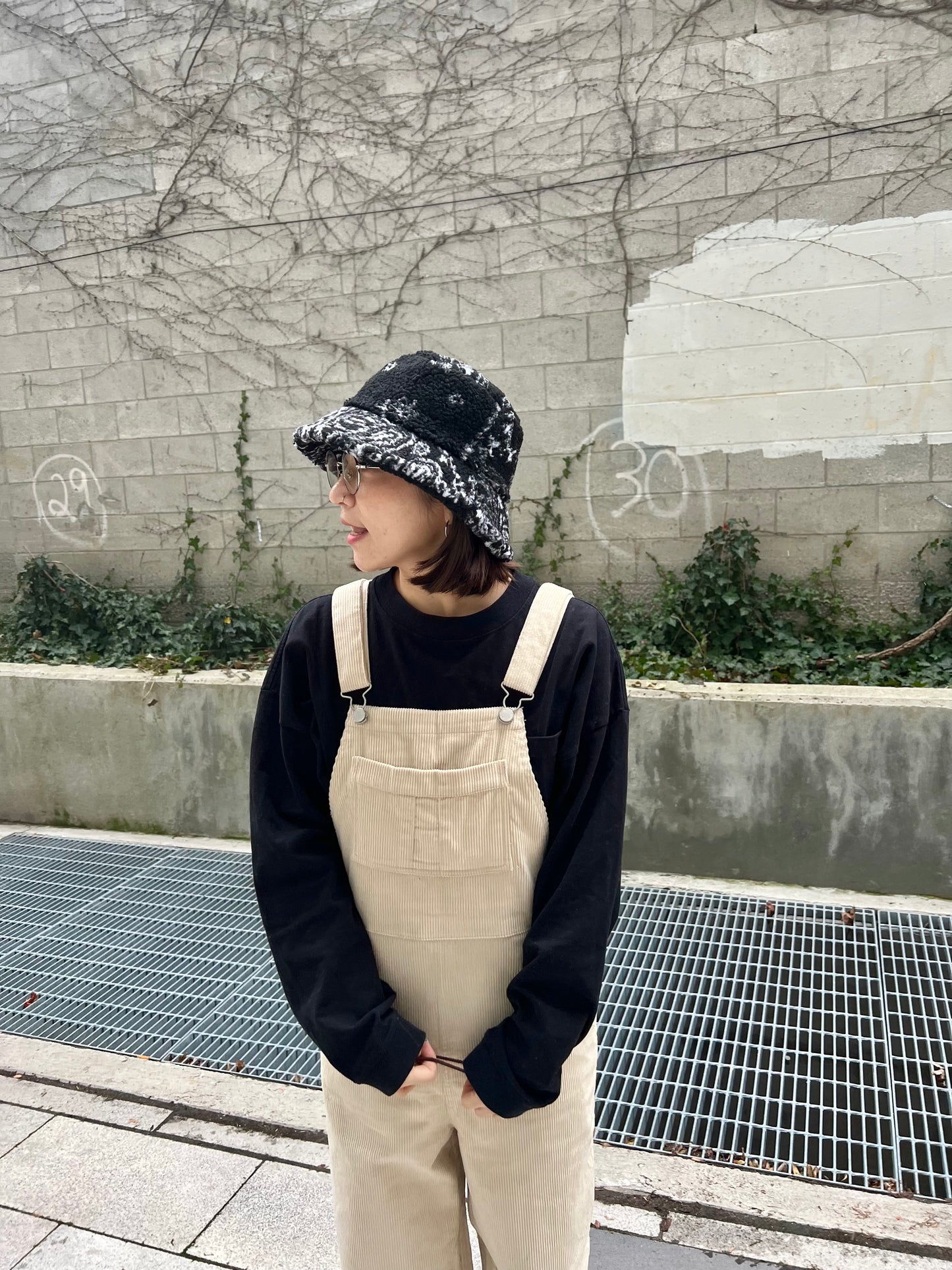 GENE Bandana fleece bucket hat