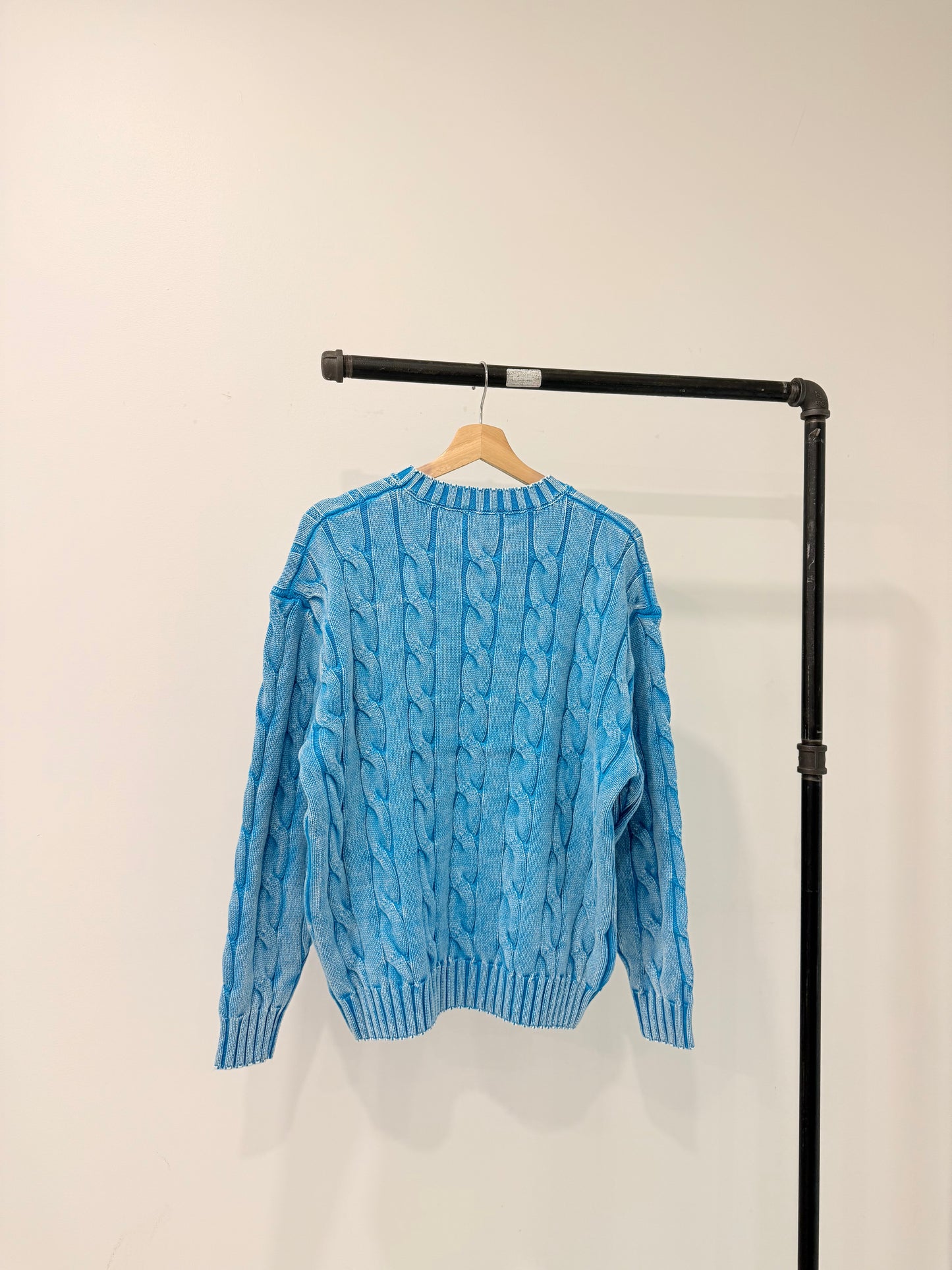 DEJAVU Neon cable-knit sweater