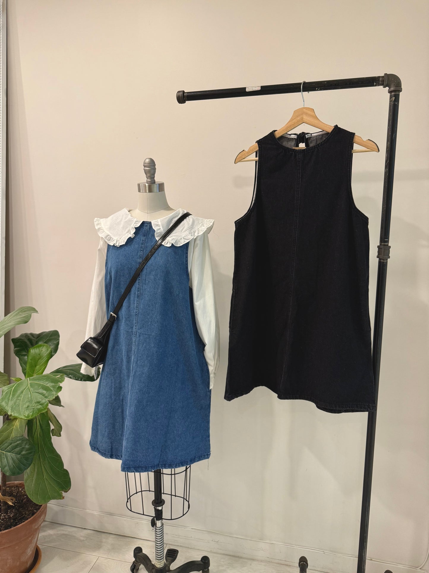 NESSON Denim mini dress