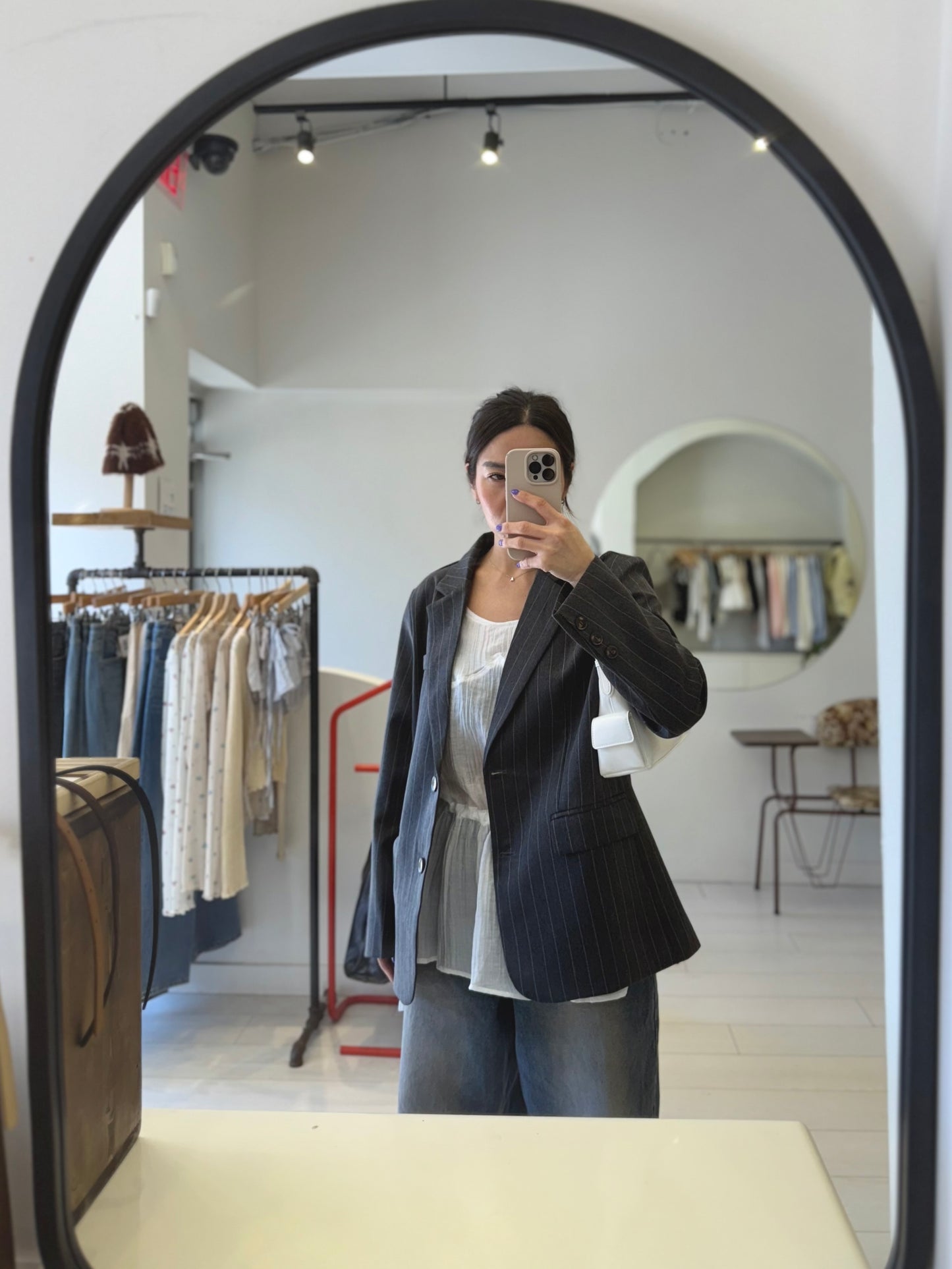 PATZO Oversized stripe blazer
