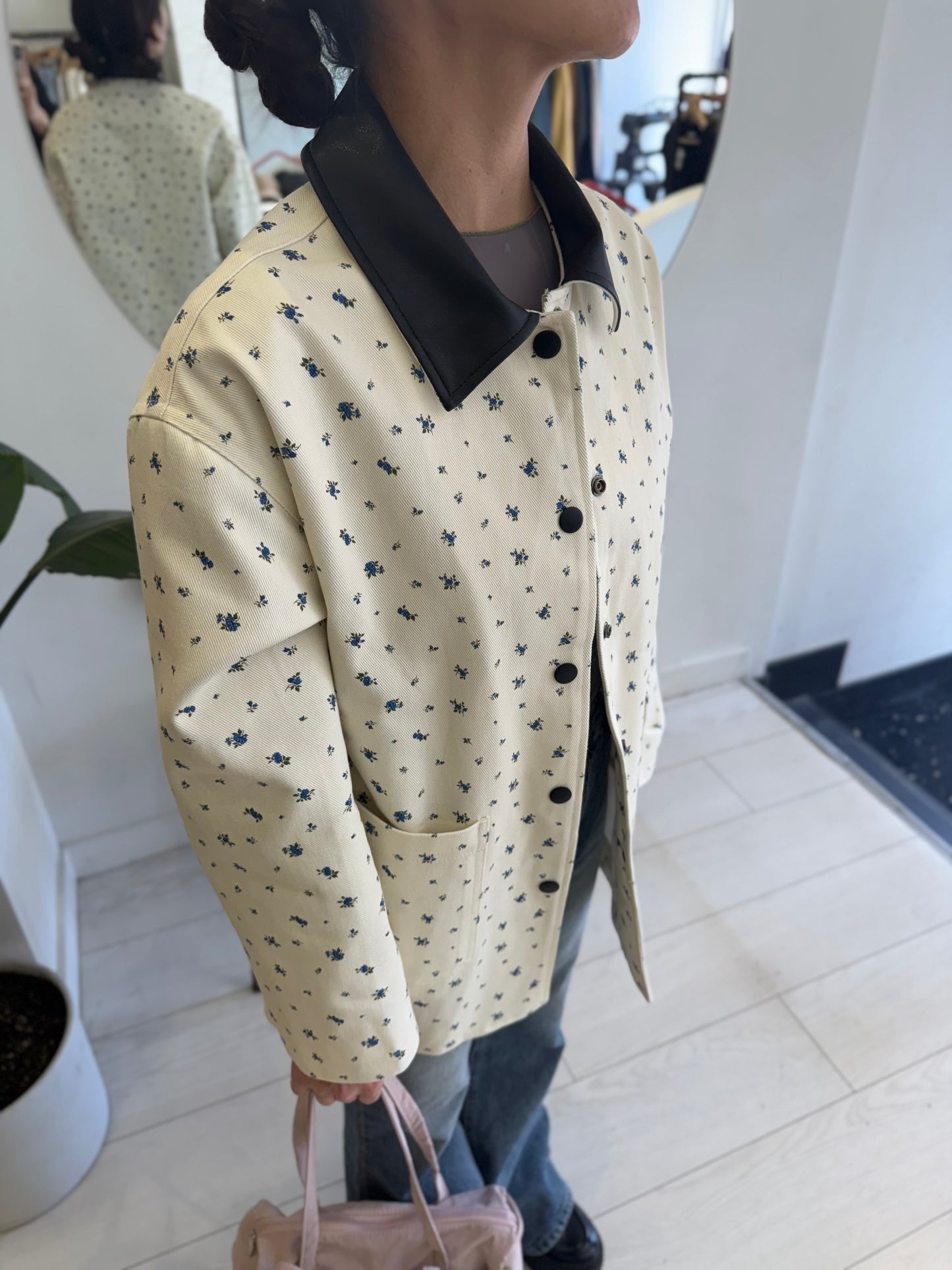 EWON Floral print work jacket