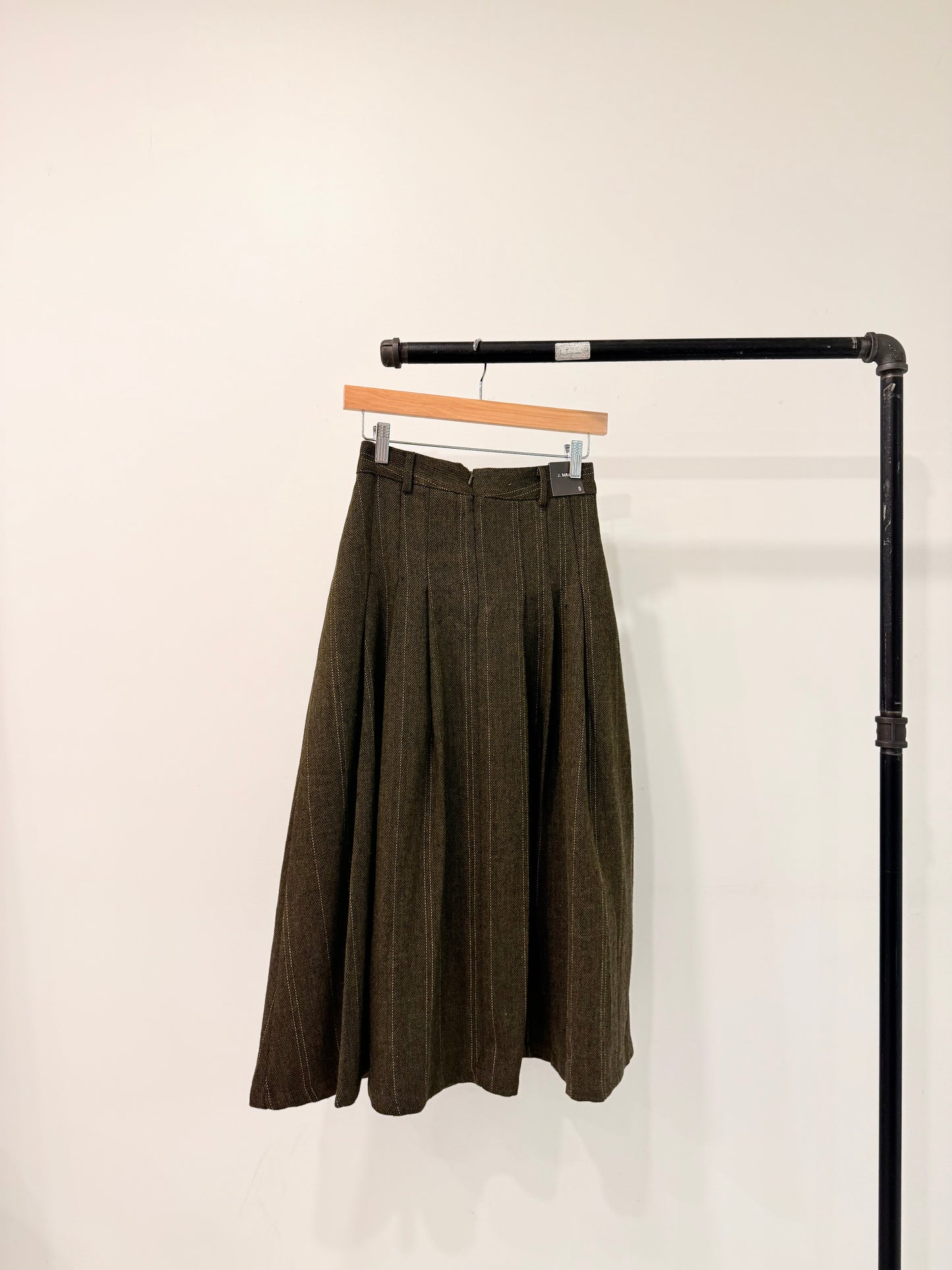 WEST Glen-plaid maxi skirt