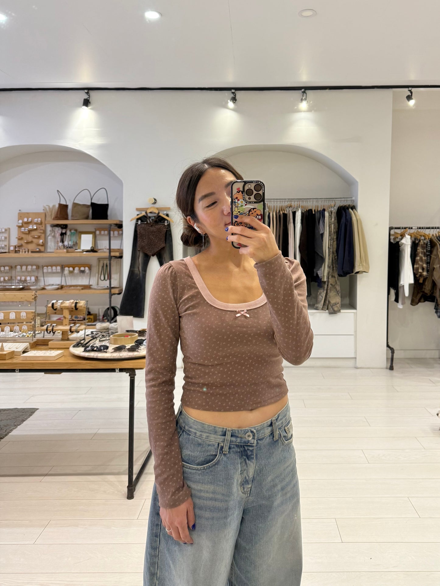 JOYCE Long sleeve slim tee