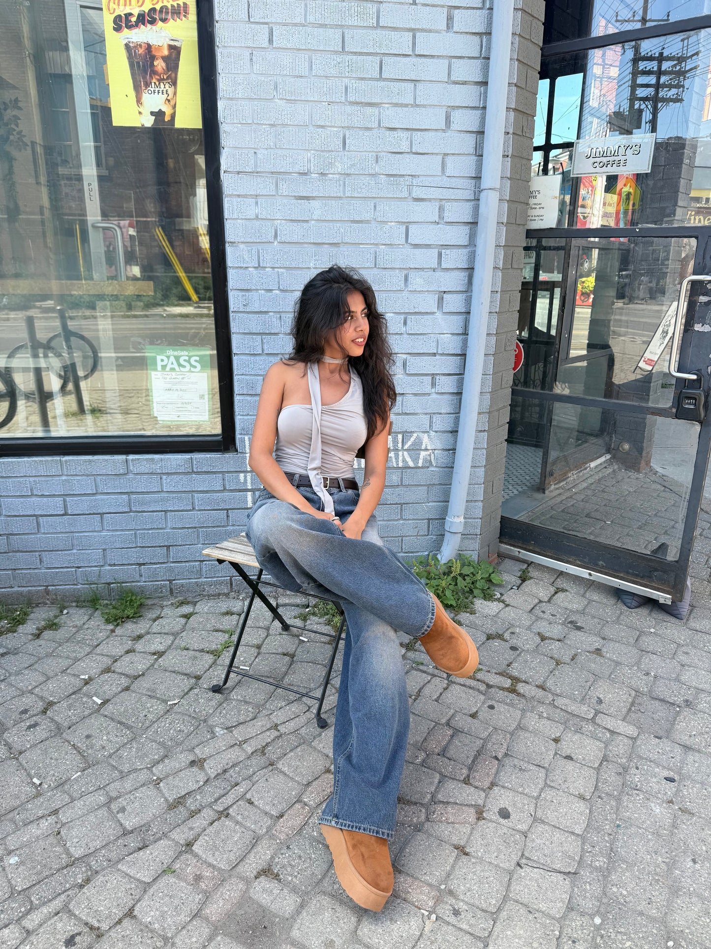 REY Acid washed baggy jeans
