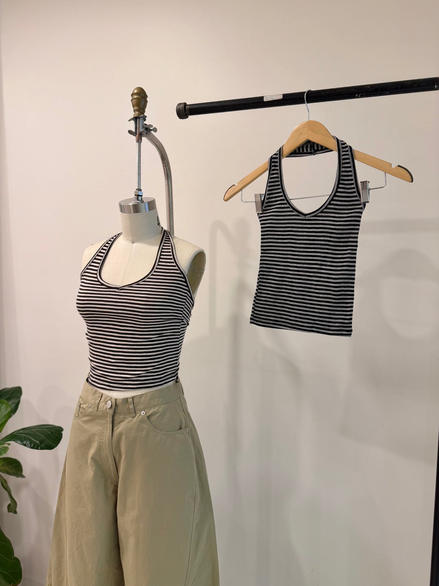 LIFTY Stripe halter top