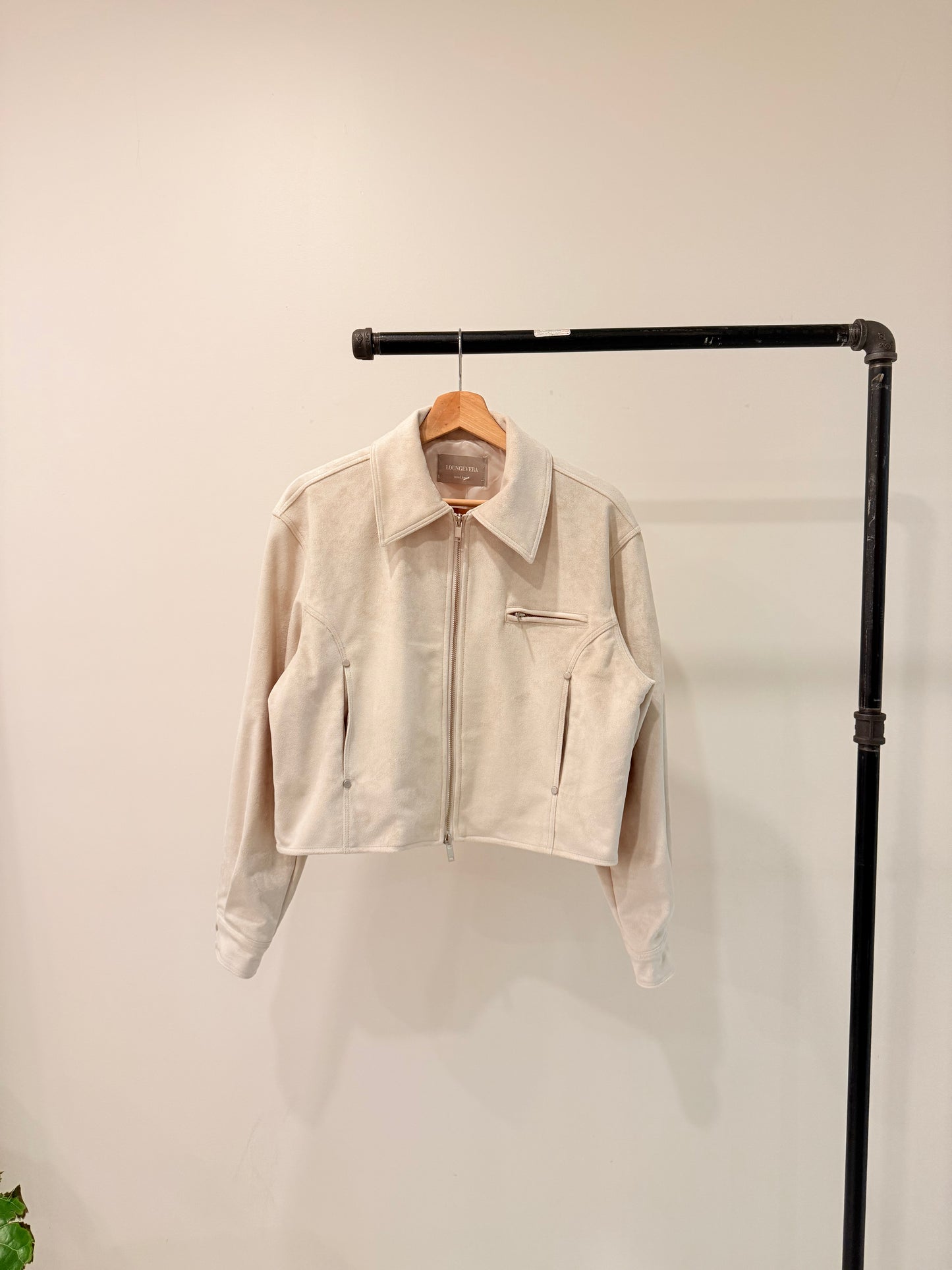 WHY Suede bomber jacket