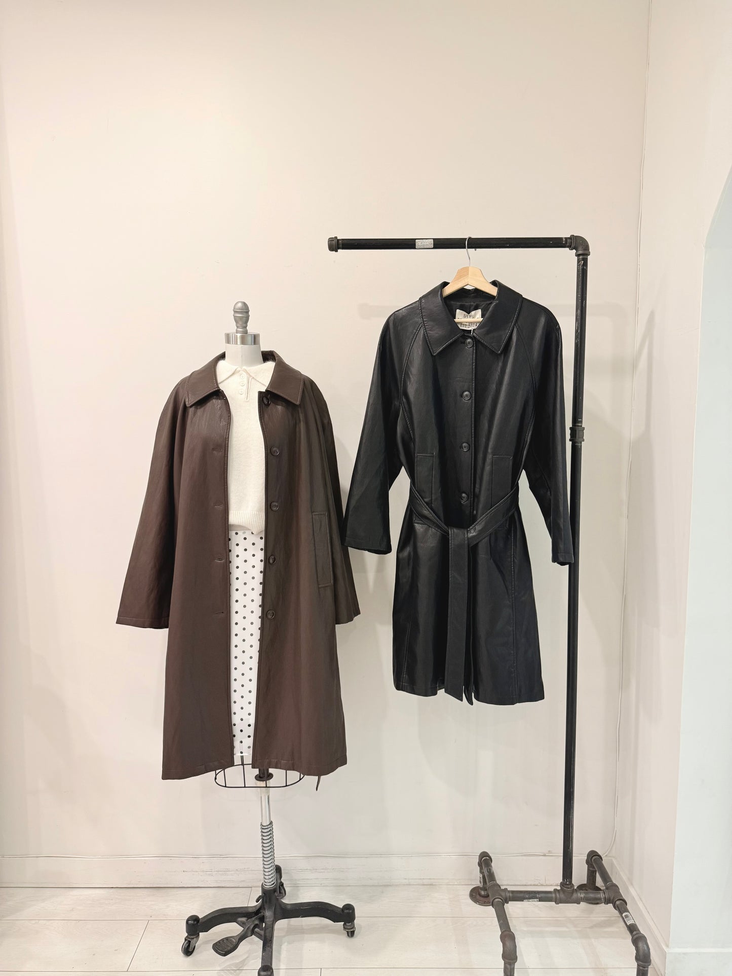 MAYBE Vegan leather coat
