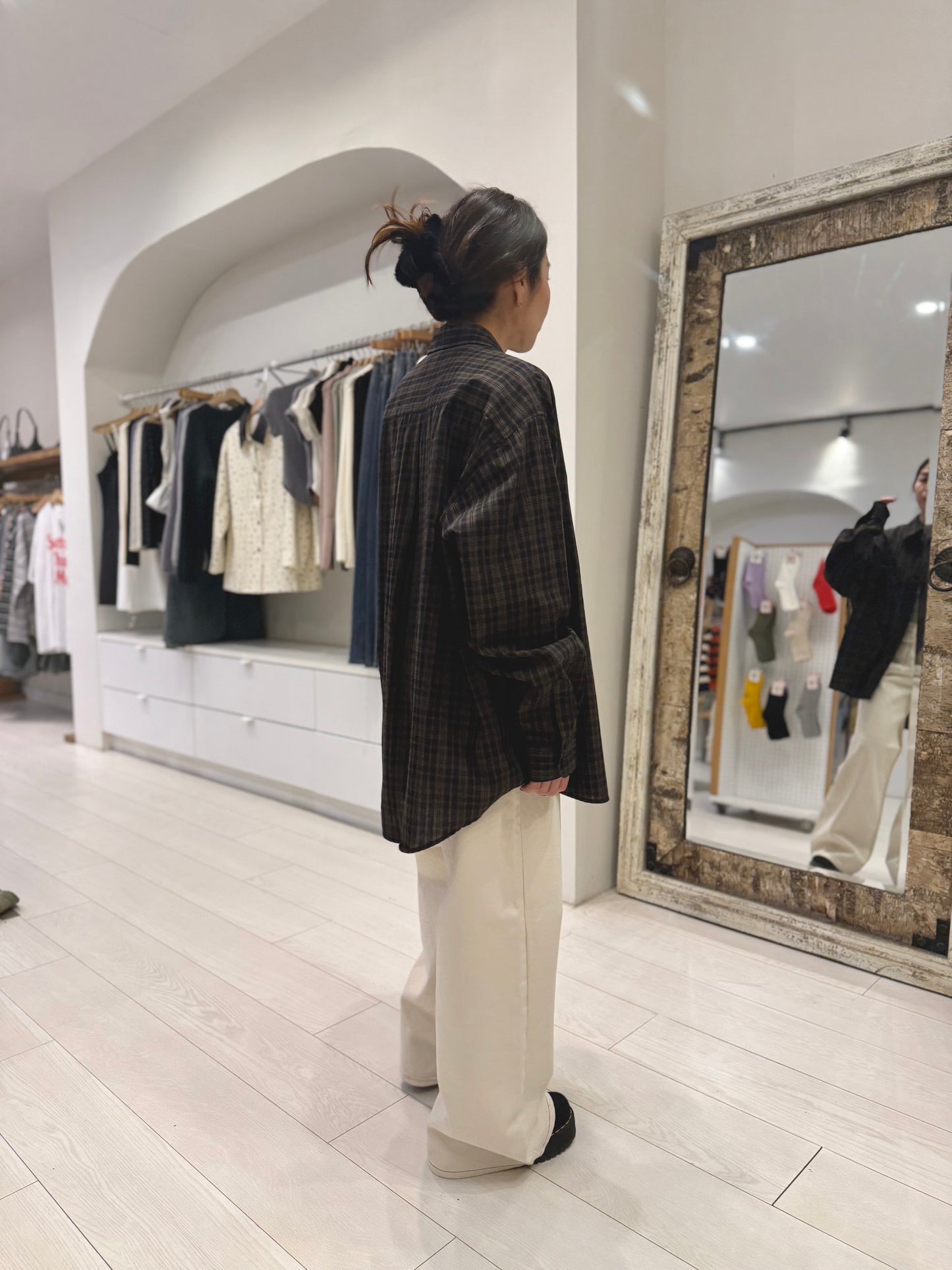 LAO Plaid oversized shirt