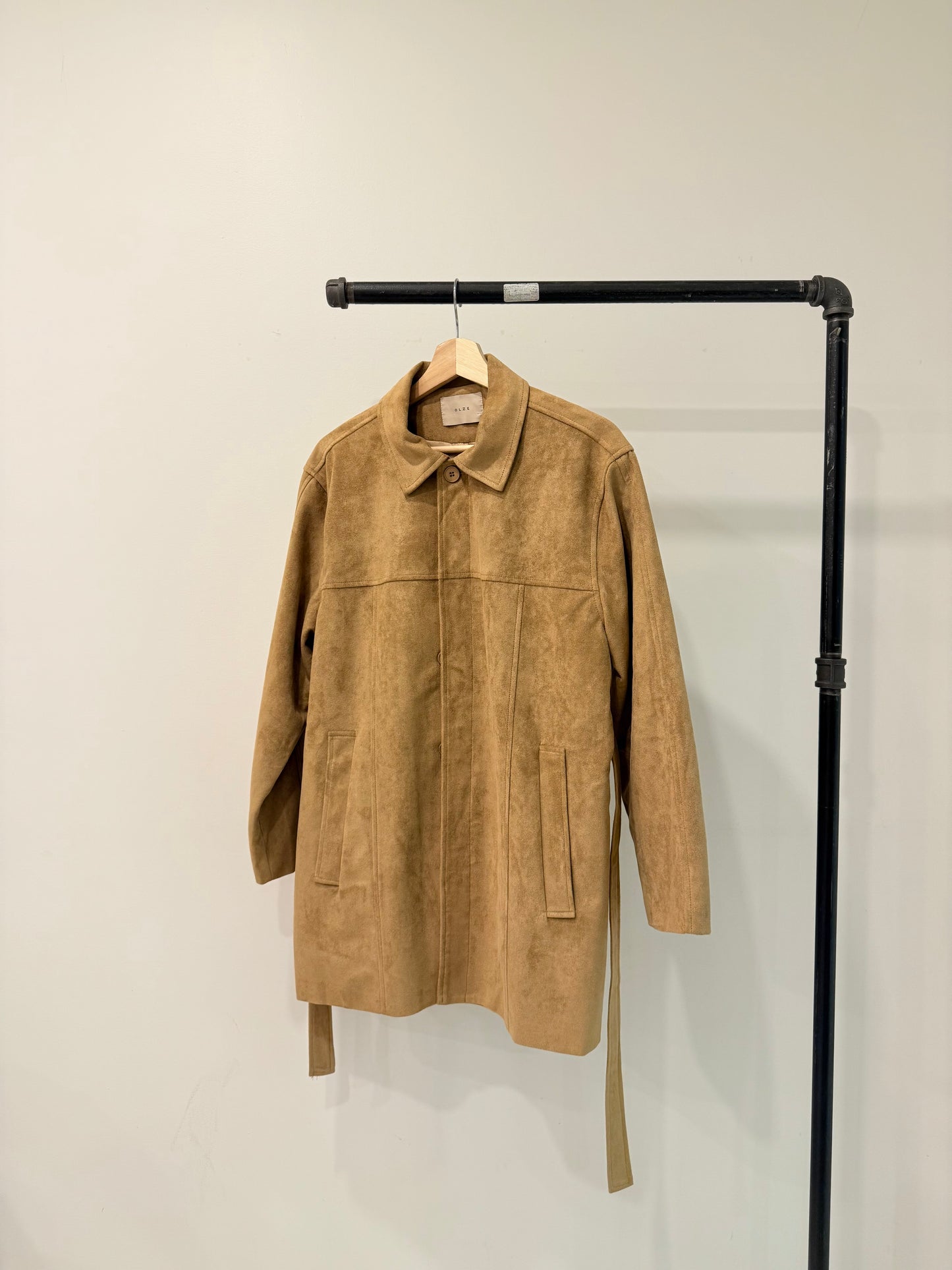 SAINT Vegan suede coat