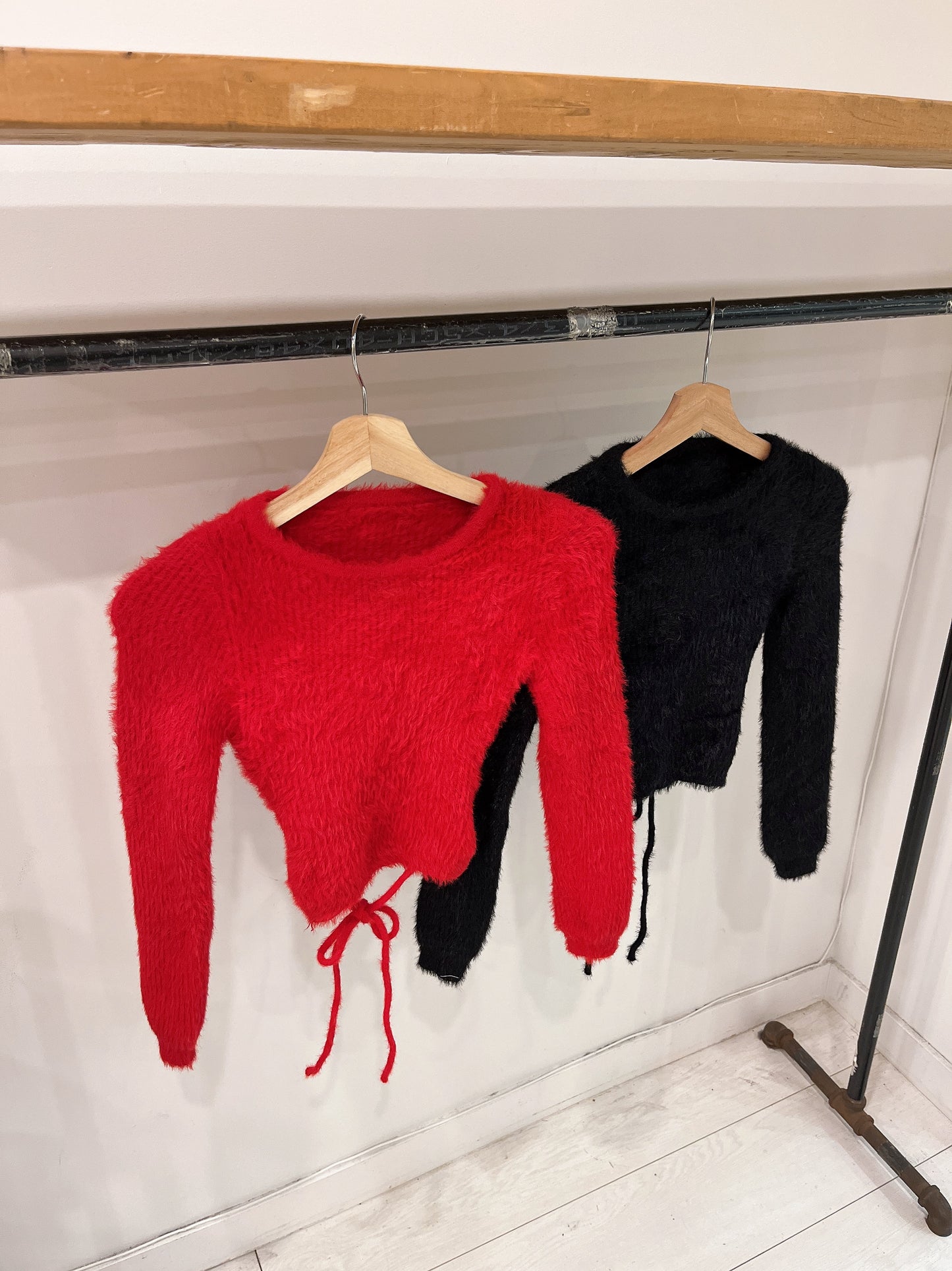 STAIR Backless angora top