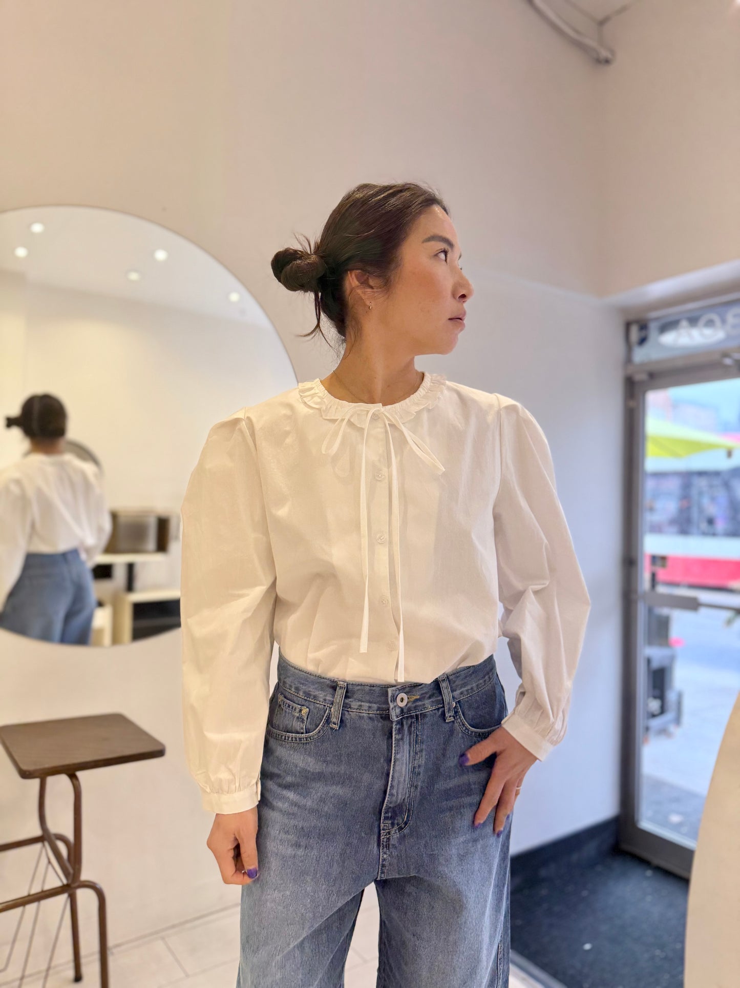 RONNO Tie blouse