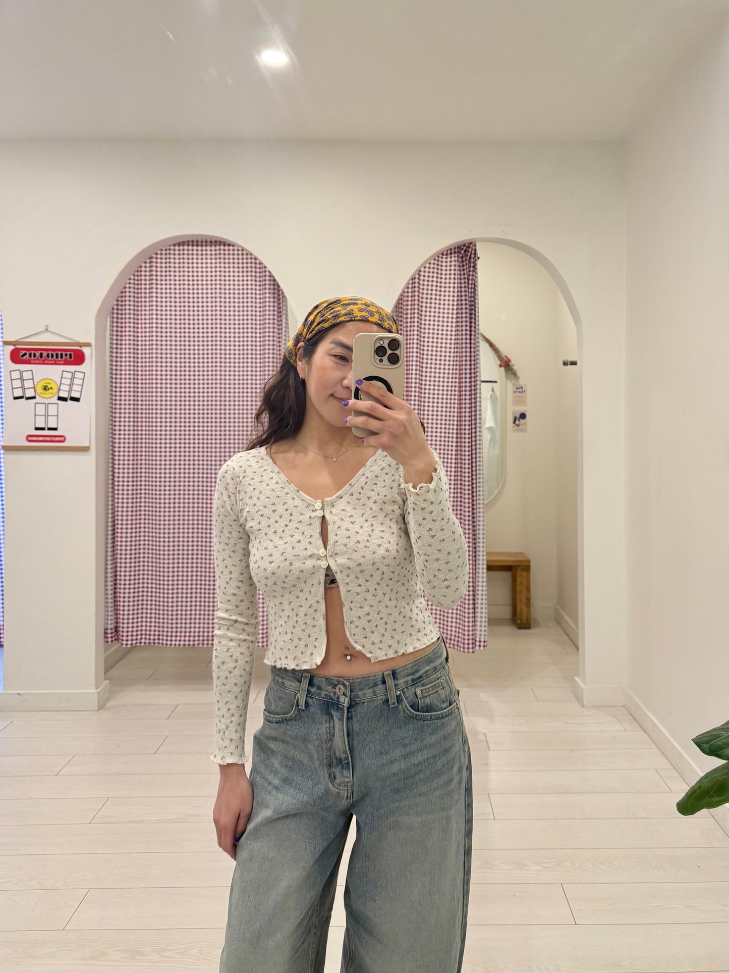CAKE Floral mini cardigan