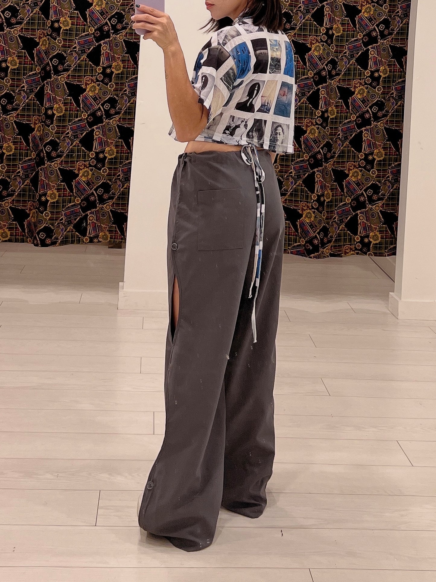 LURK Nylon cutout pants