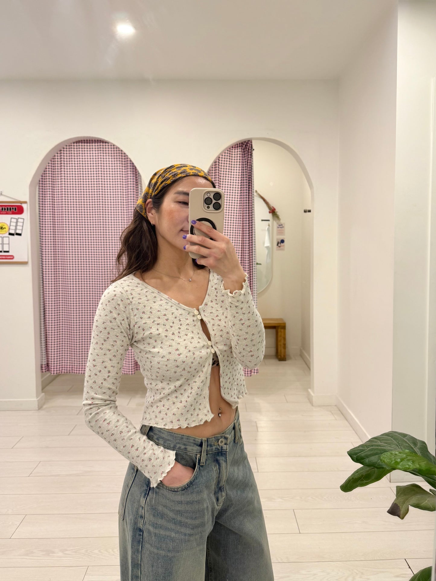 CAKE Floral mini cardigan