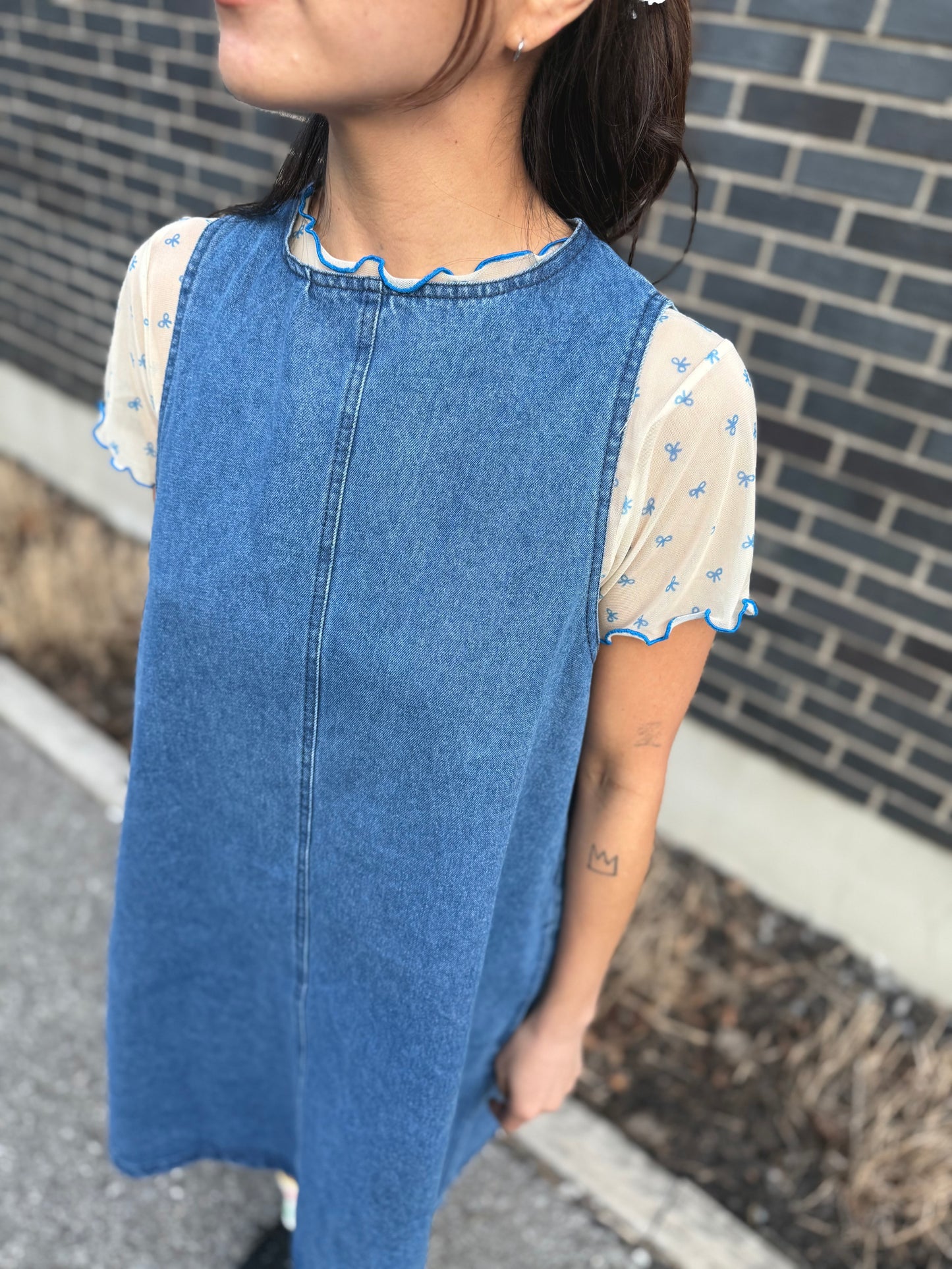NESSON Denim mini dress