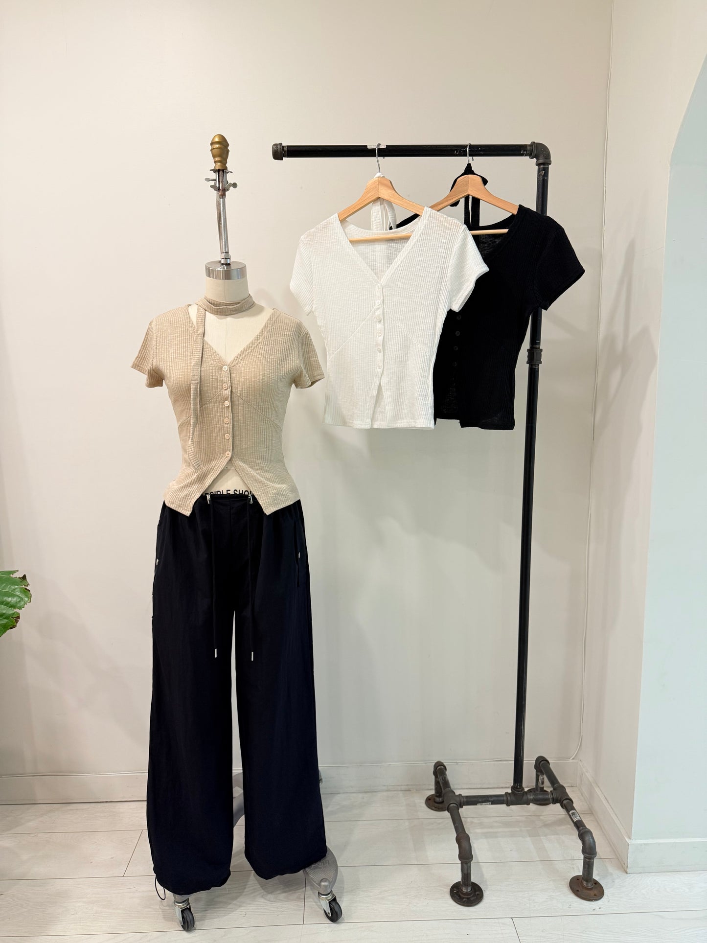 PEACE Button-up top