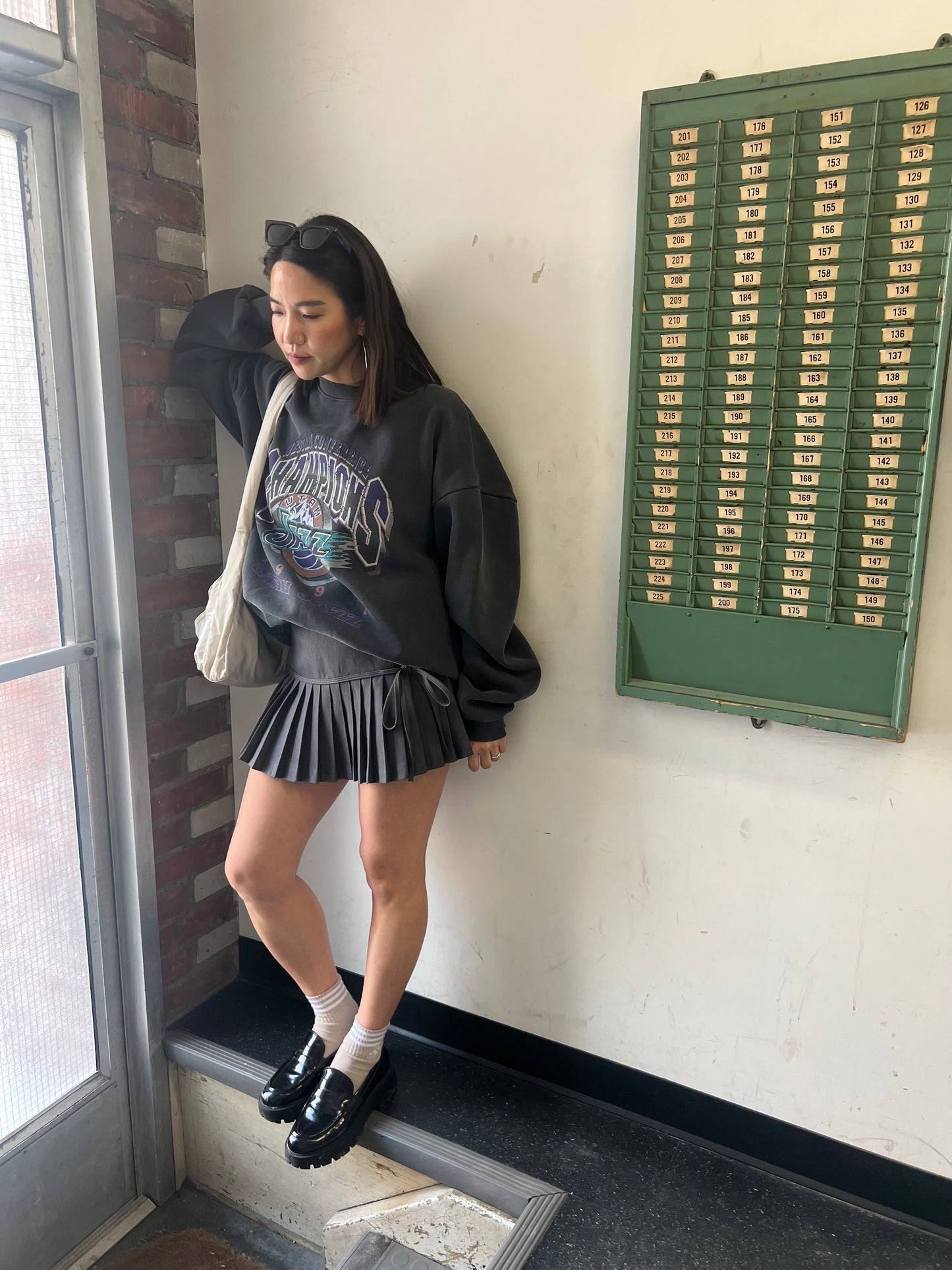 JENNA Pleated mini skirt